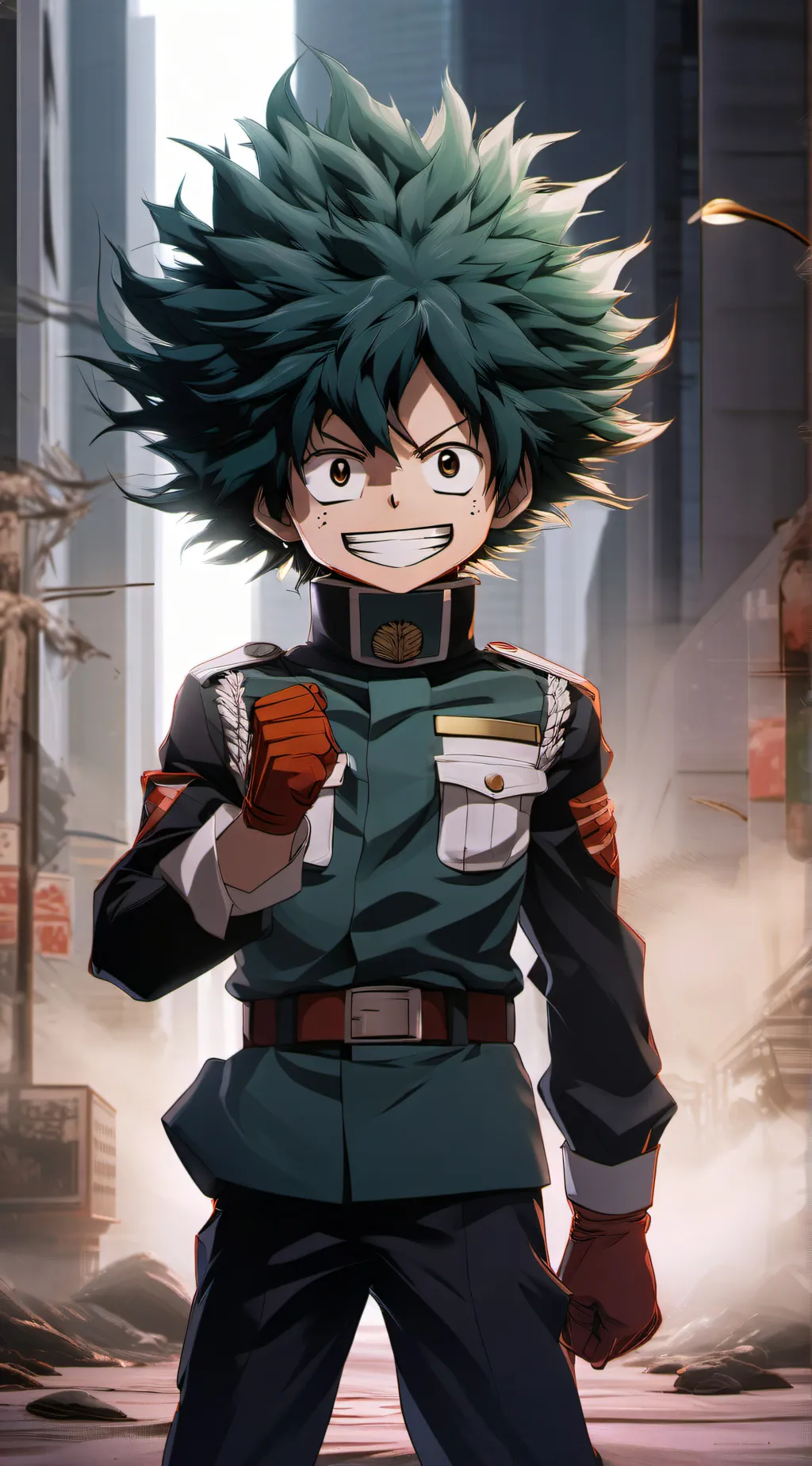 ai character: izuku Midoriya  background