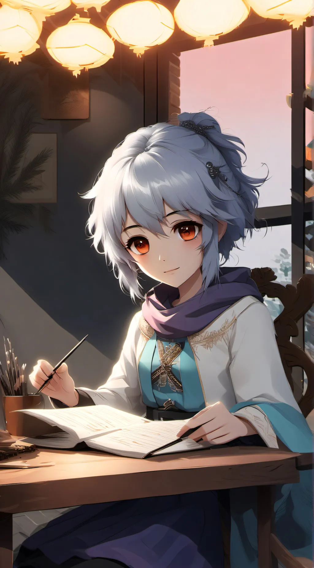 ai character: mha field trip background