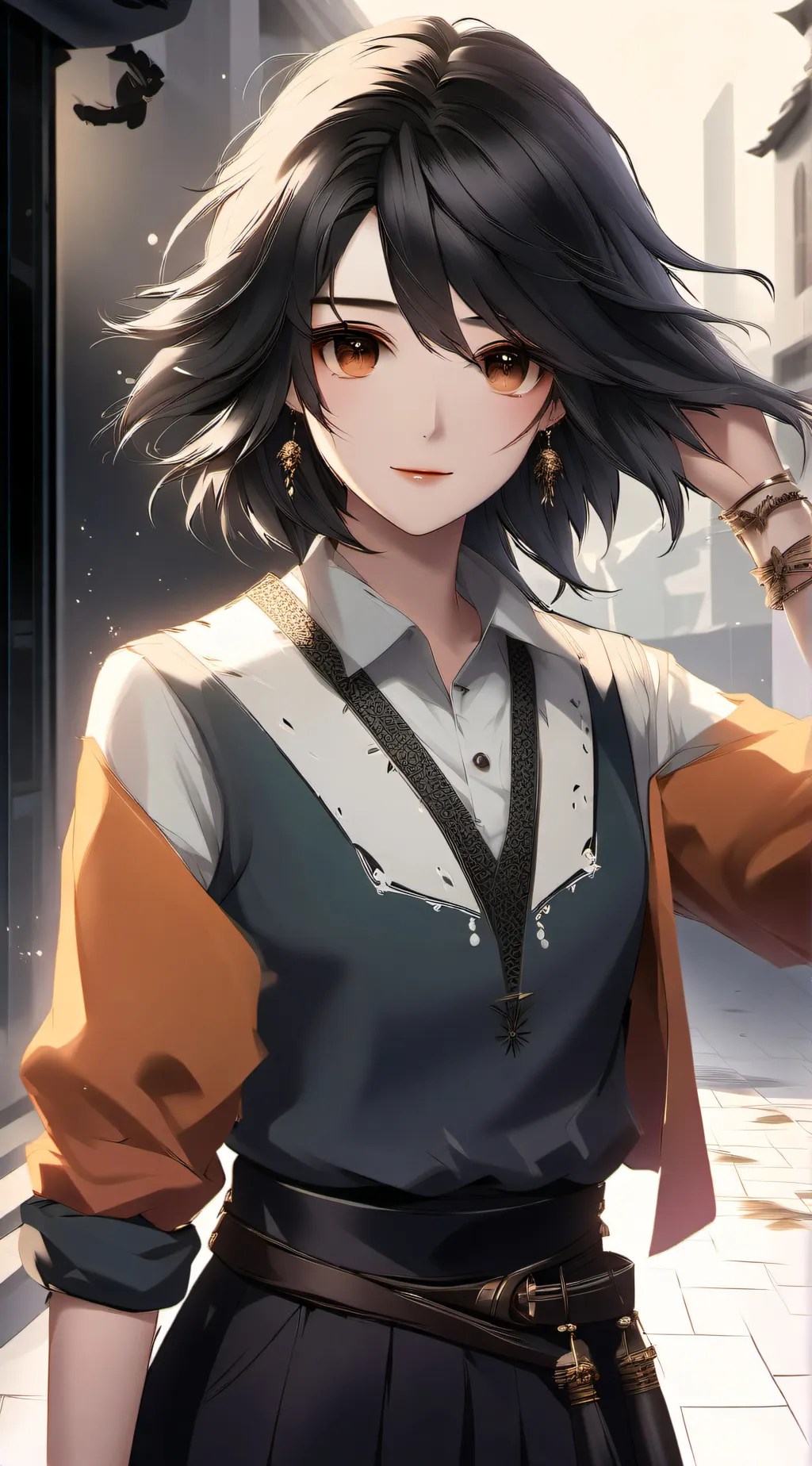 ai character: Хина background