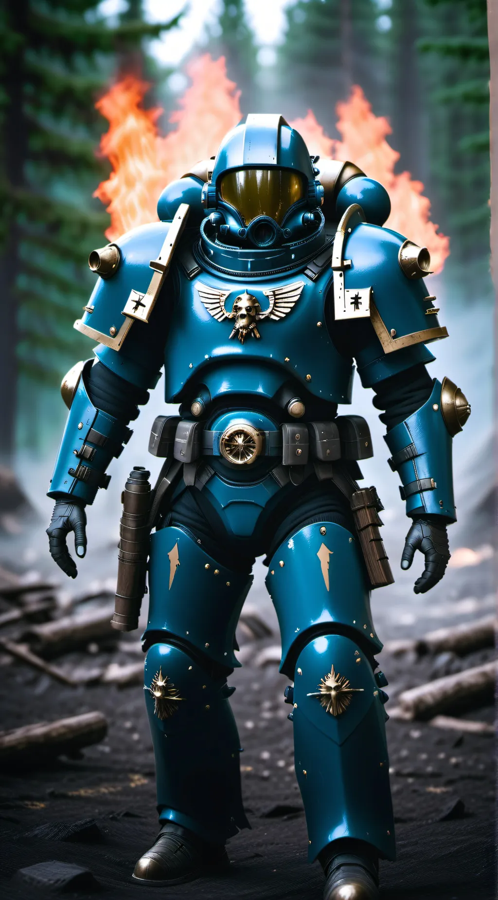 ai character: The space marines background
