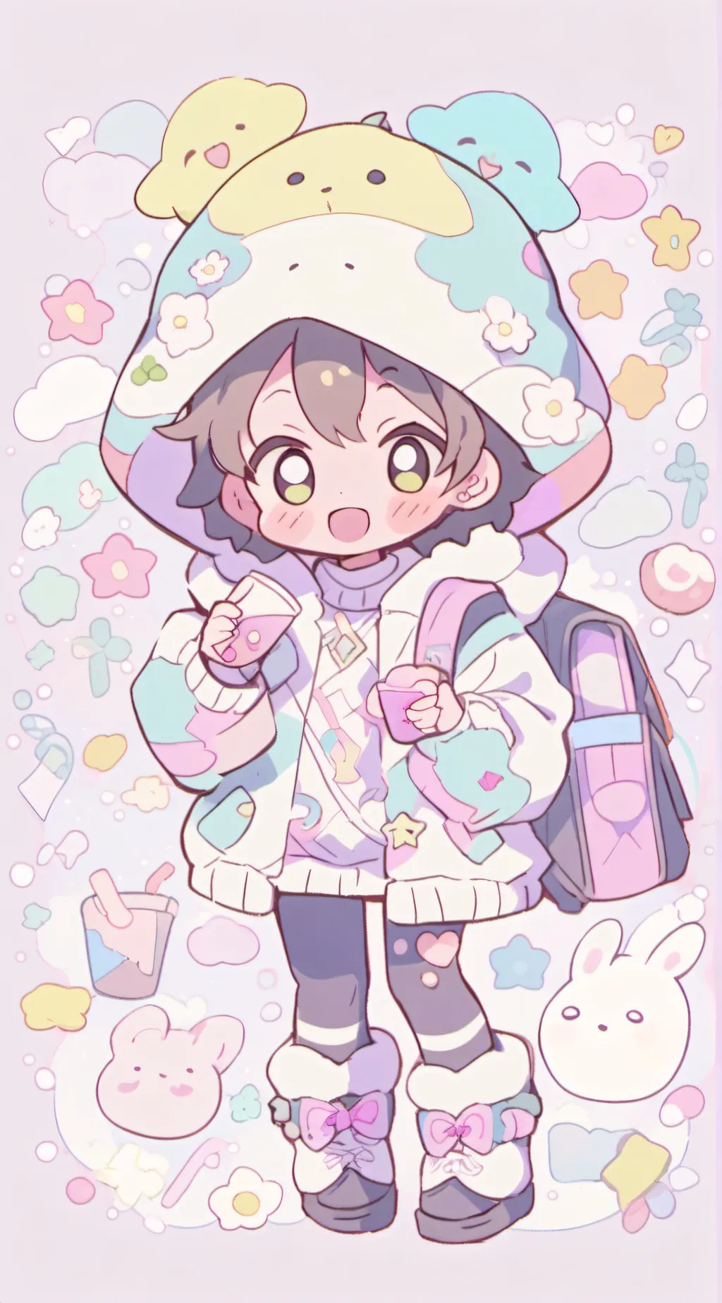 ai character: Fpe in urban air!  background