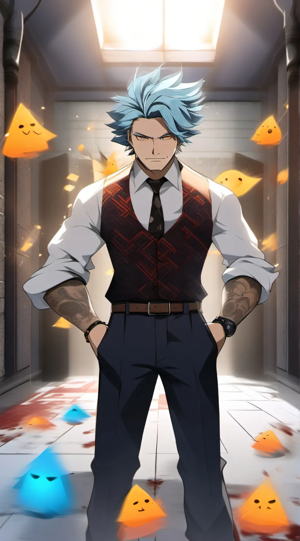 ai character: Bill cipher background