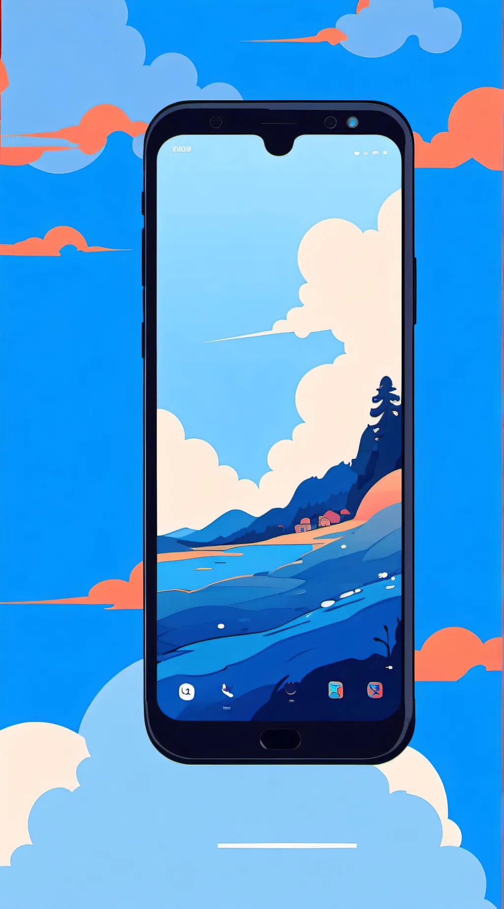 ai character: Social media help background