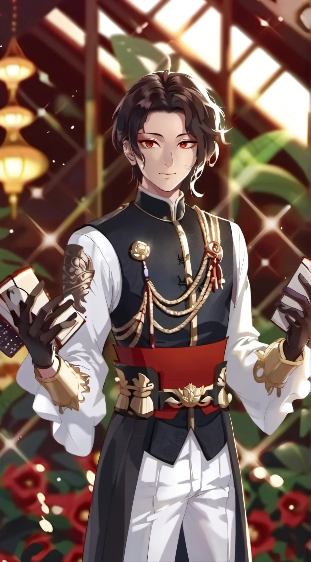 ai character: Muzan  background