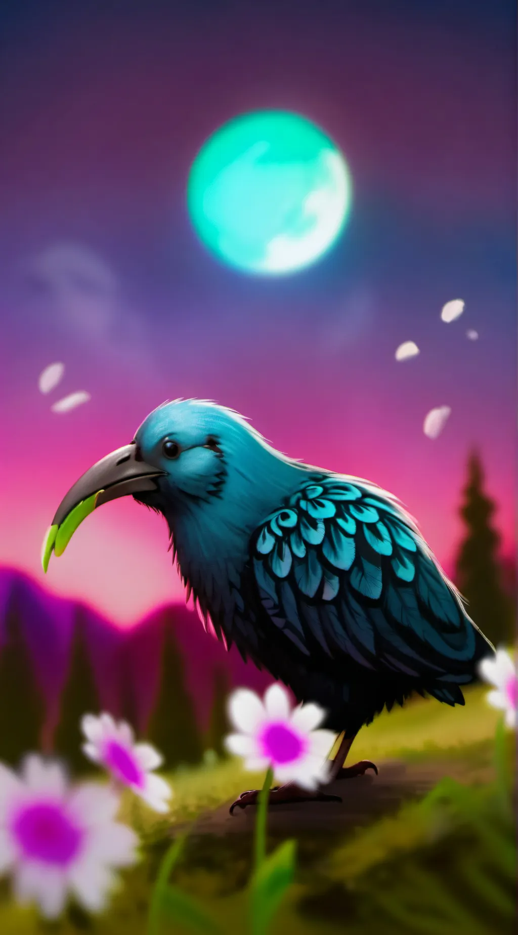 ai character: kiwi i C111 background