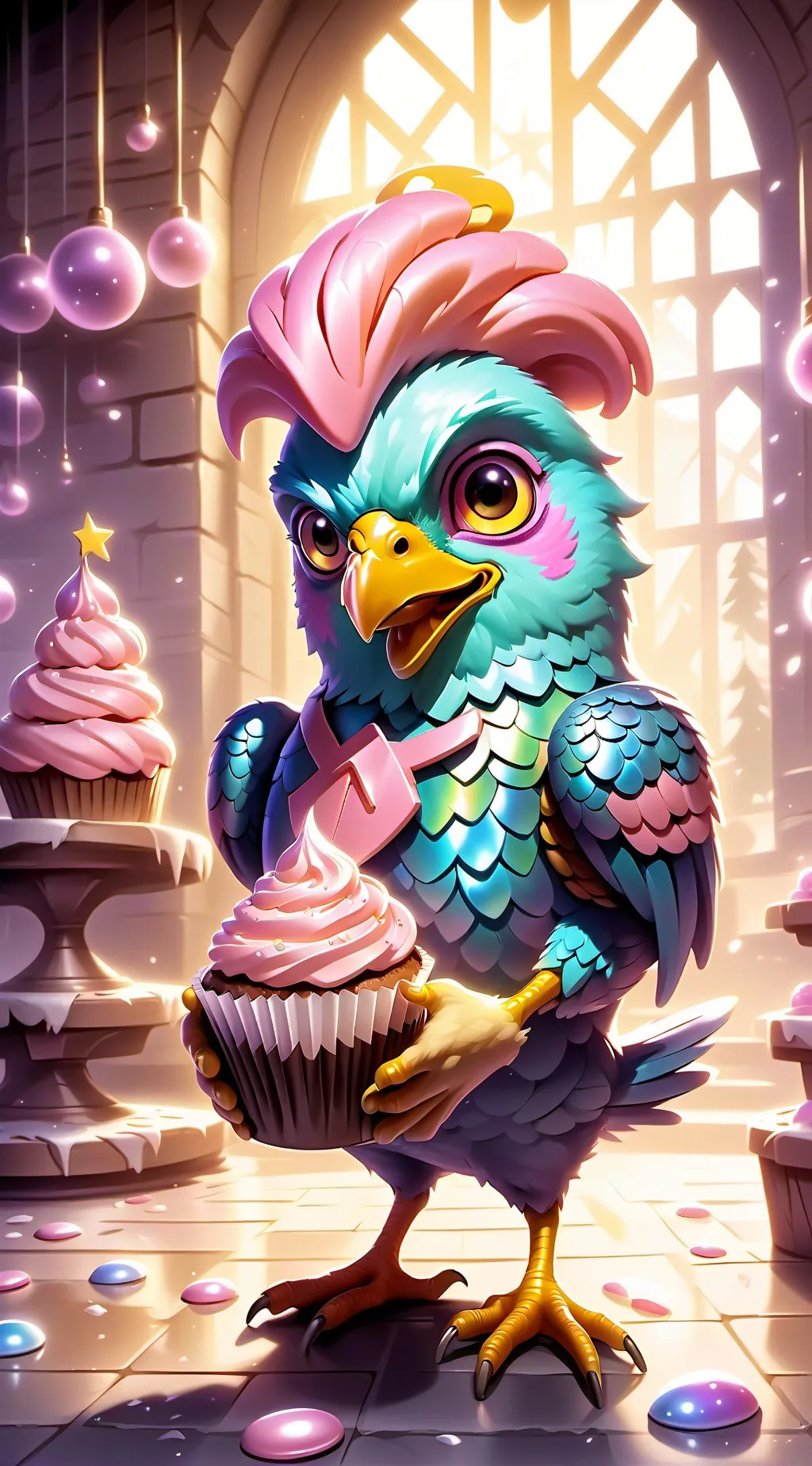 ai character: Chica background