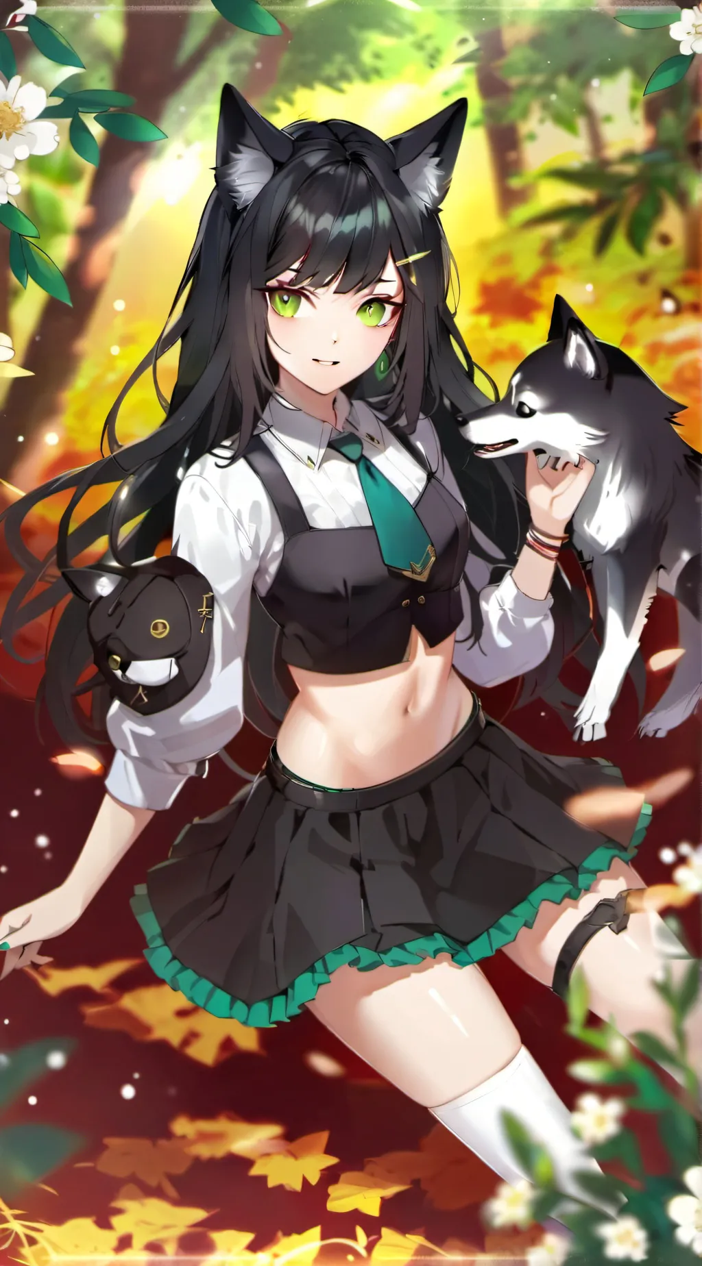 ai character: Ella.      Mha+jjk background