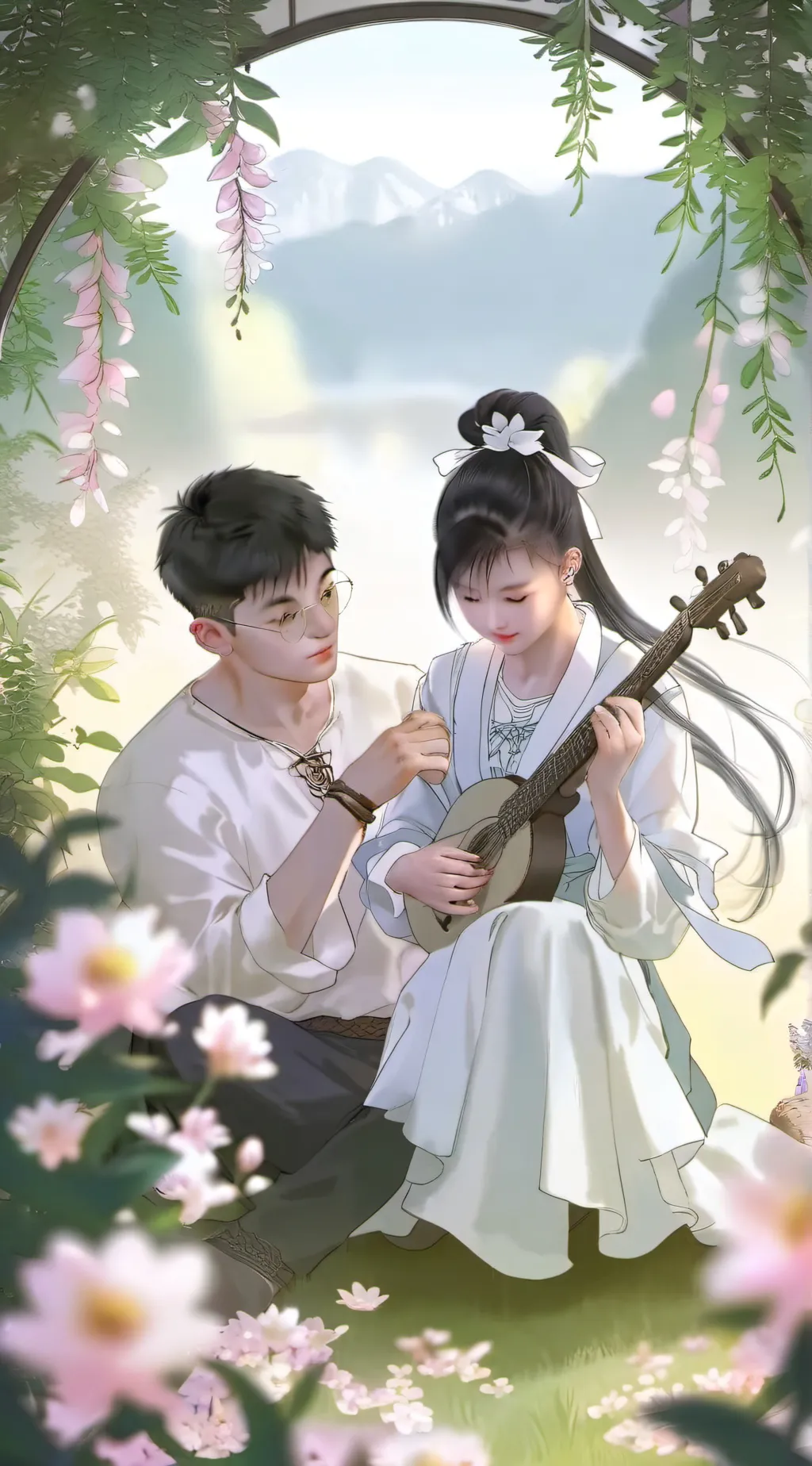 ai character: Jame and turo background