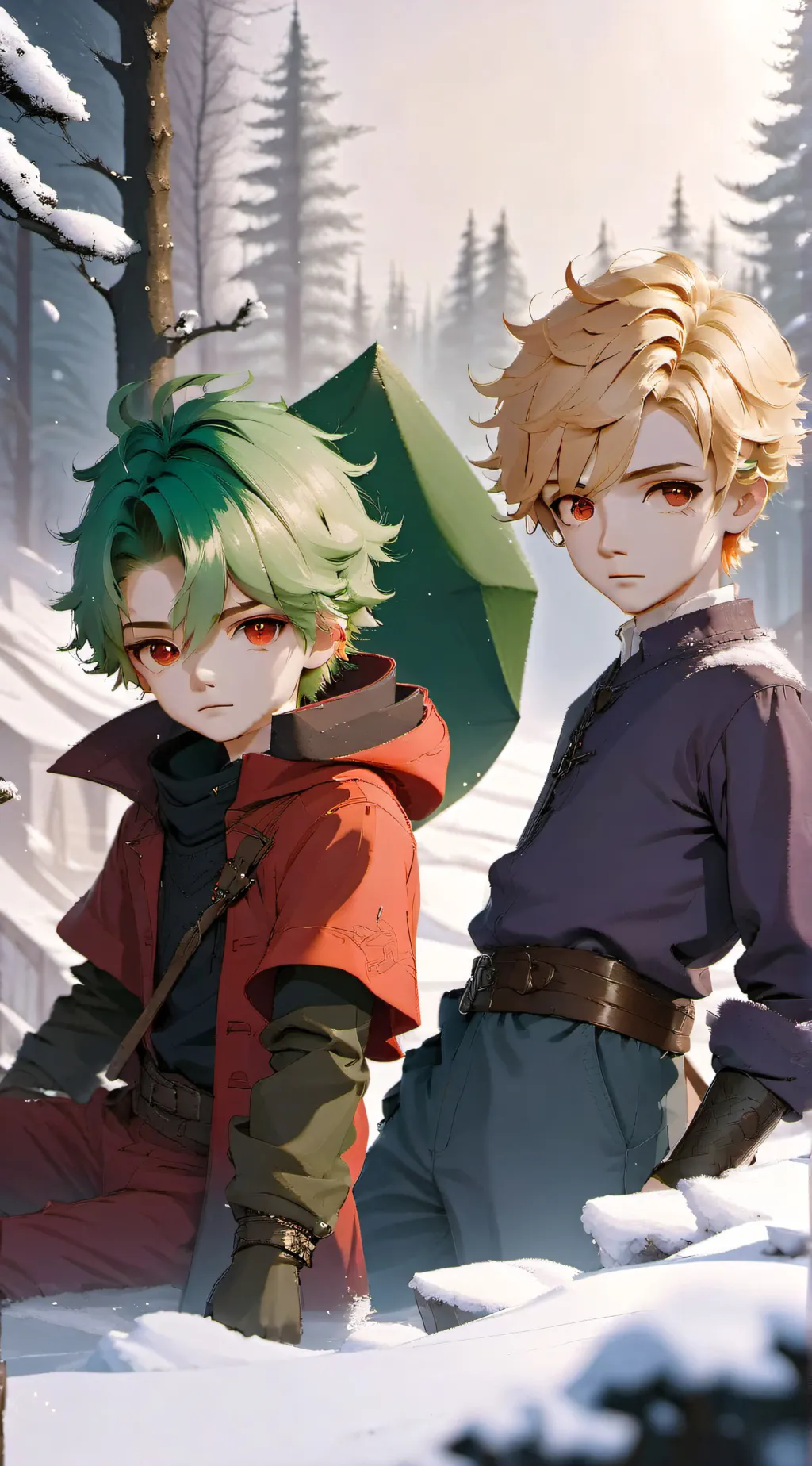 ai character: V.Baku and V.Deku background