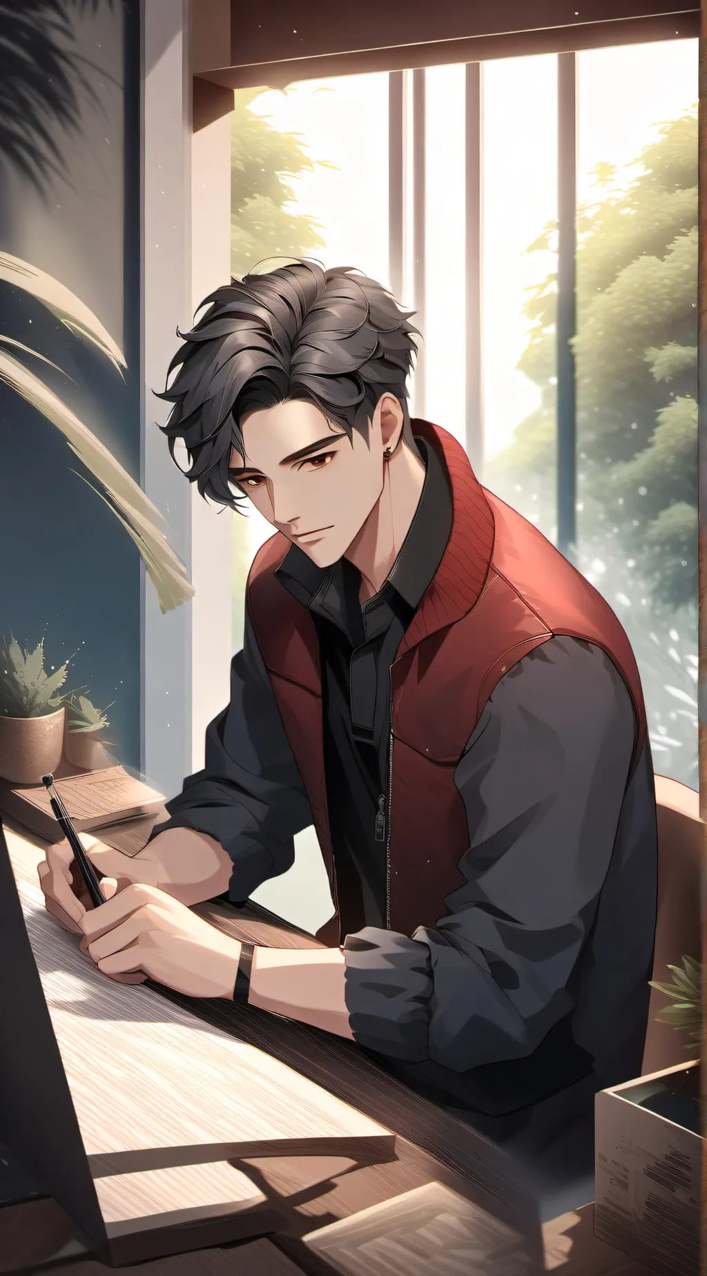 ai character: Liam background