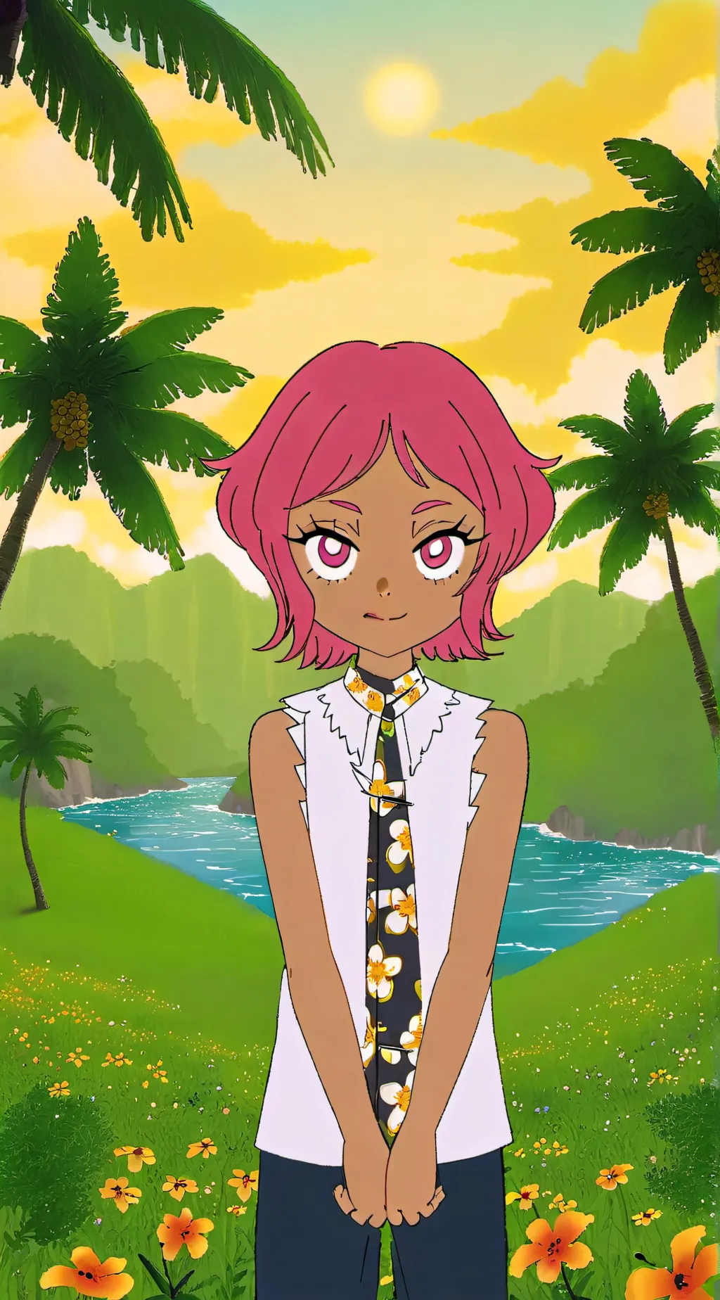 ai character: holly background