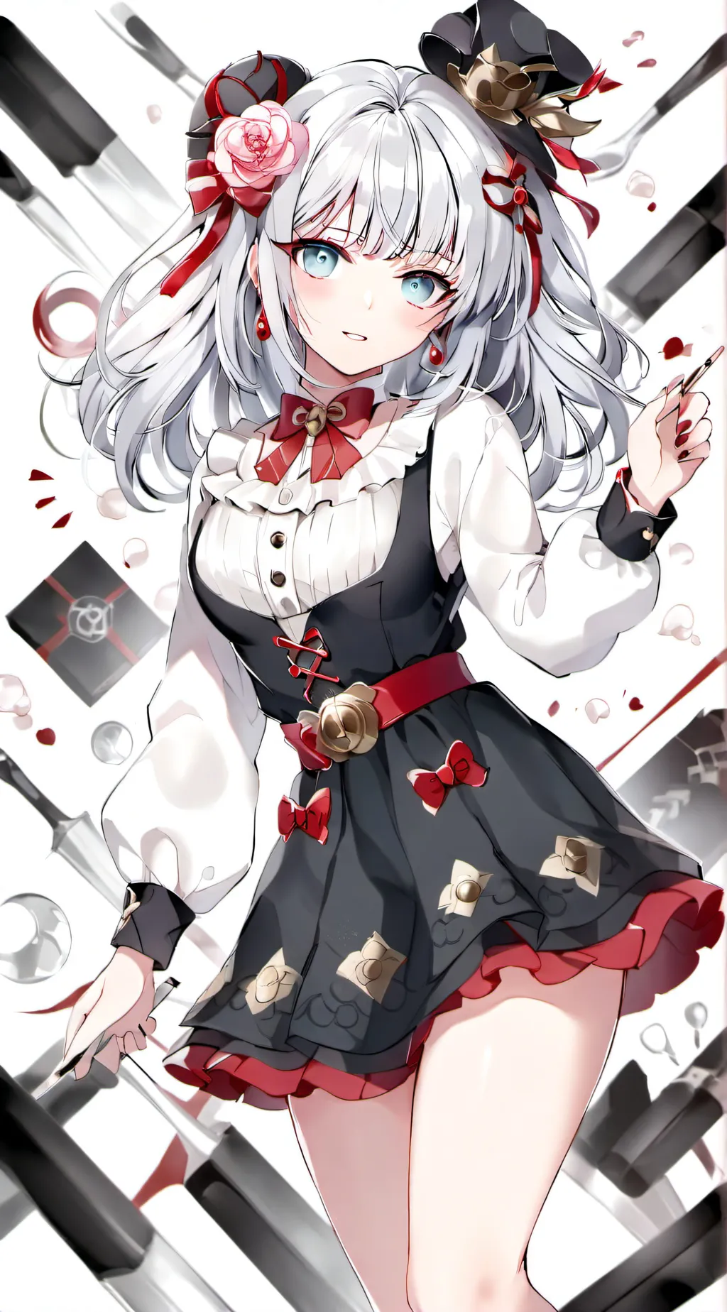 ai character: red background