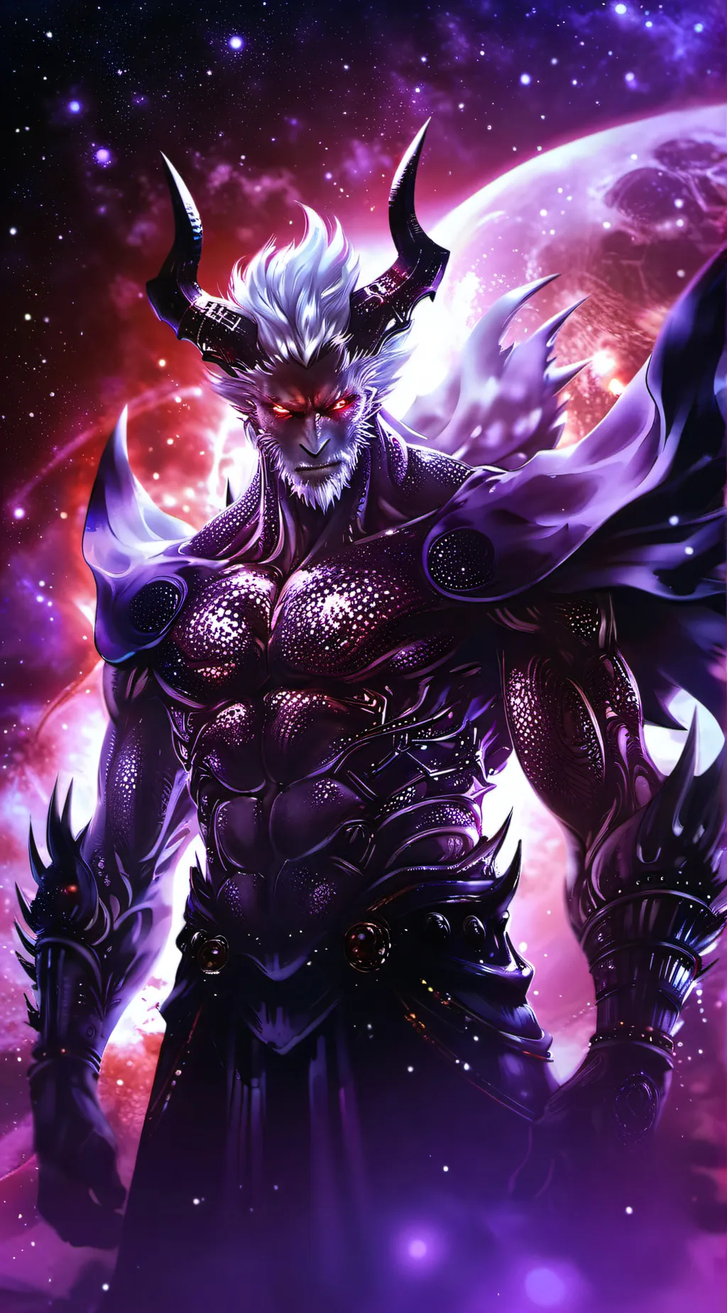 ai character: Cosmic Fear Garou background