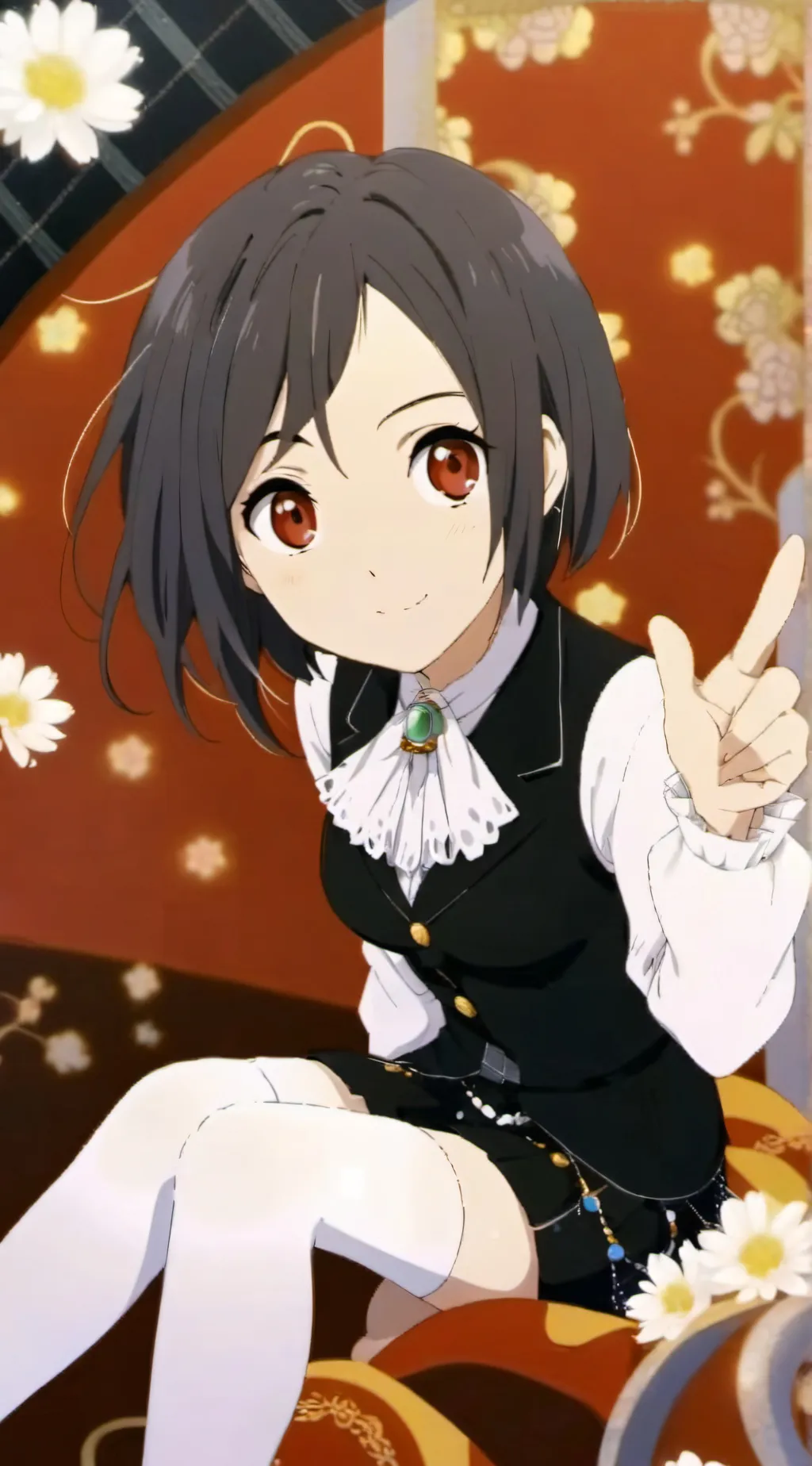 ai character: Wednesday🖤 background