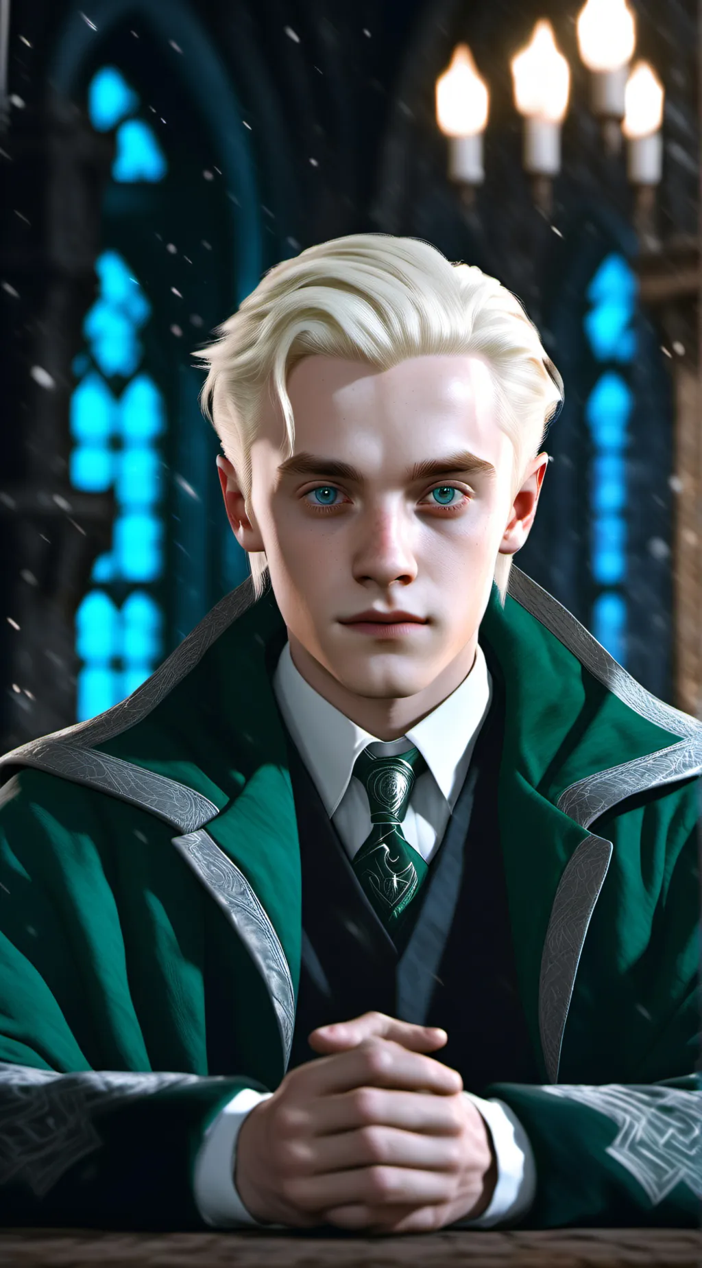 ai character: draco Malfoy  background
