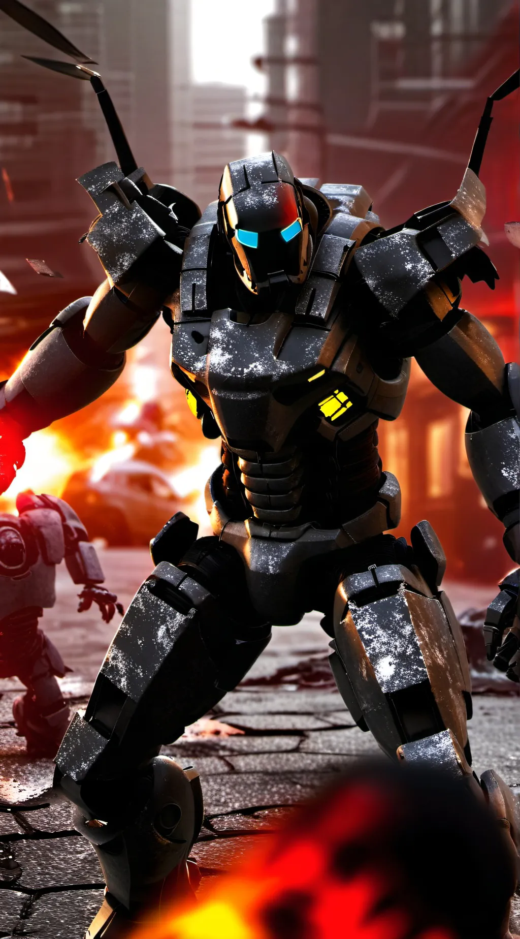 ai character: war of the robots background