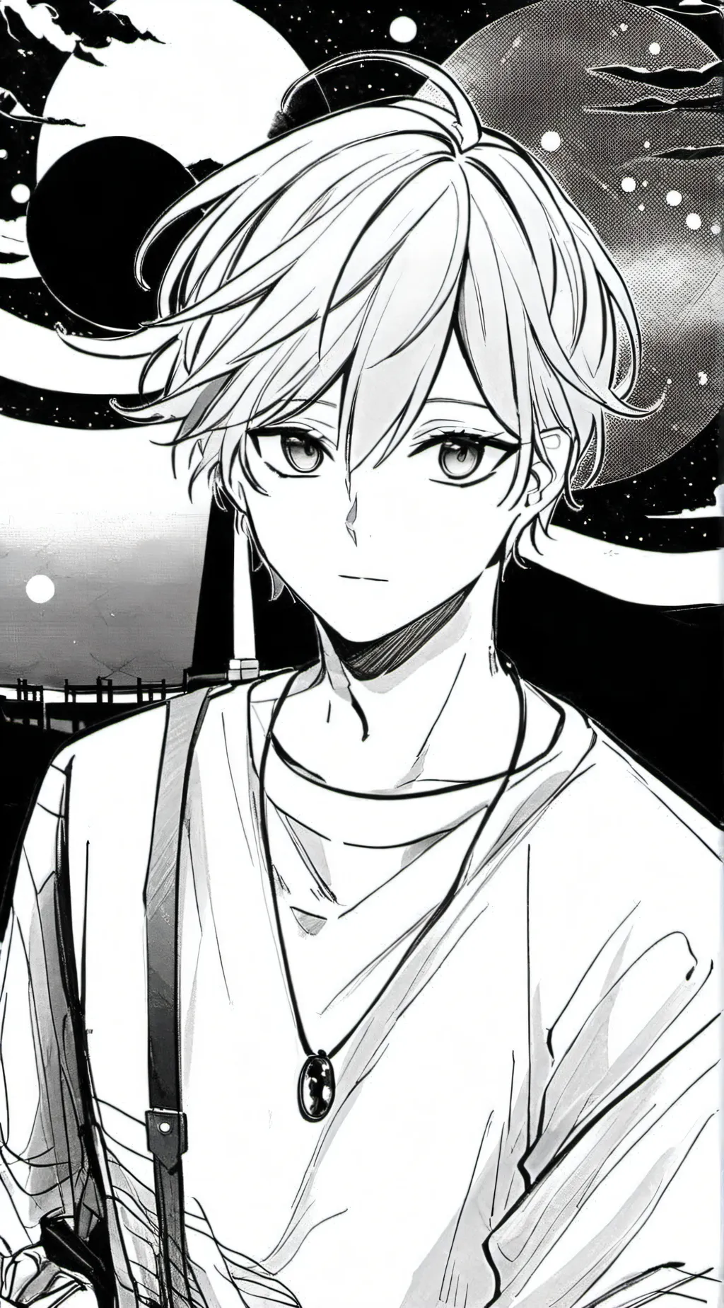 ai character: MARK. 💗 background