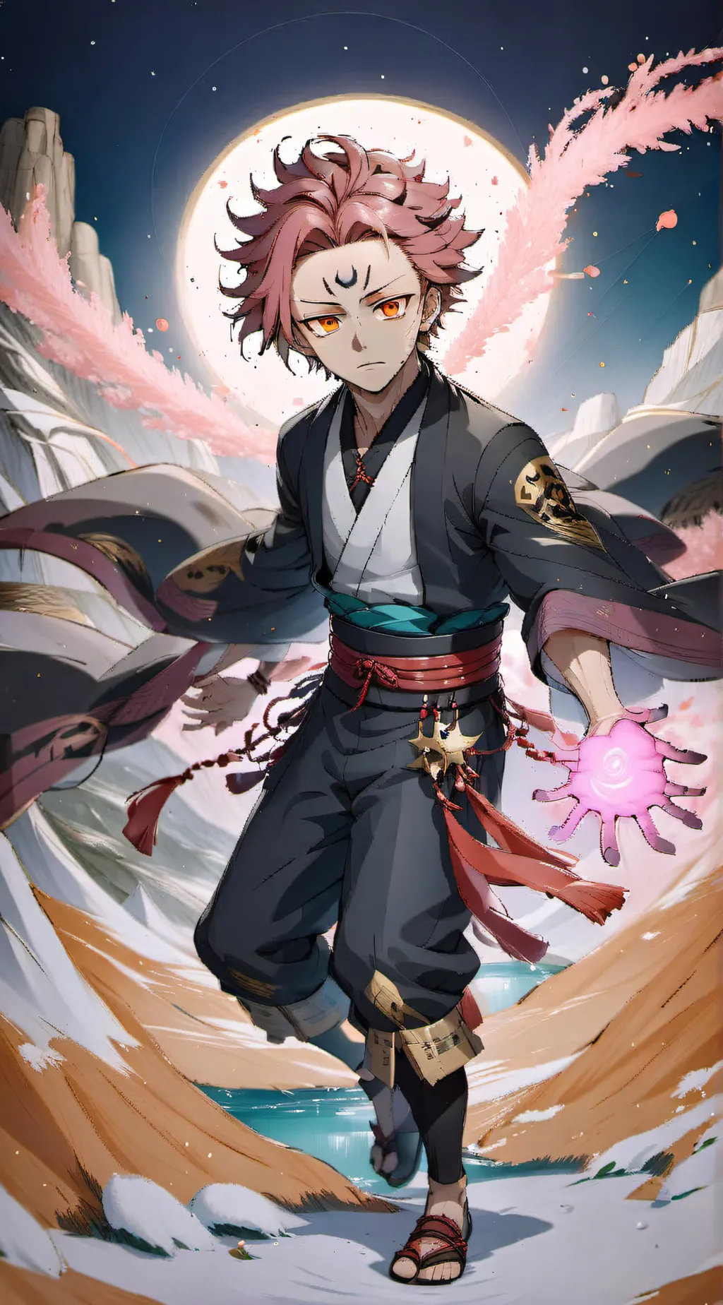ai character: ryomen sukuna  background