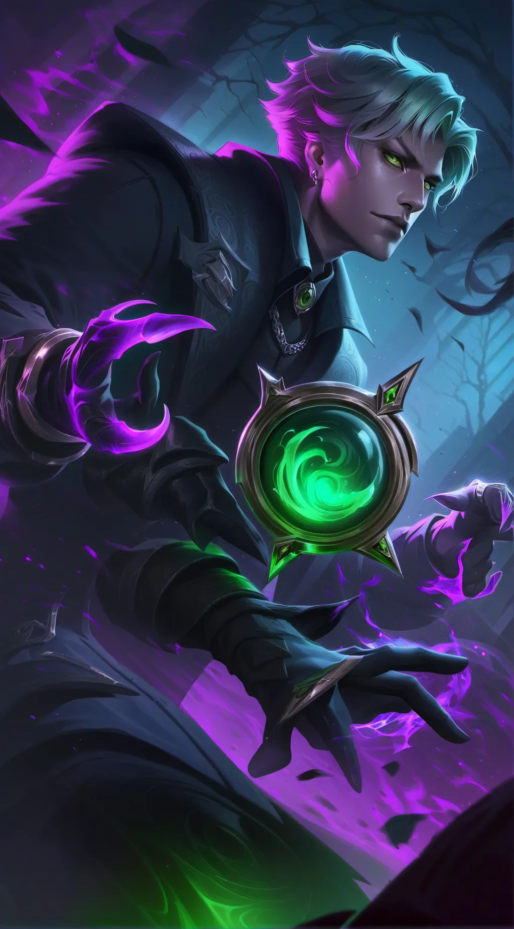 ai character: Life and death. background