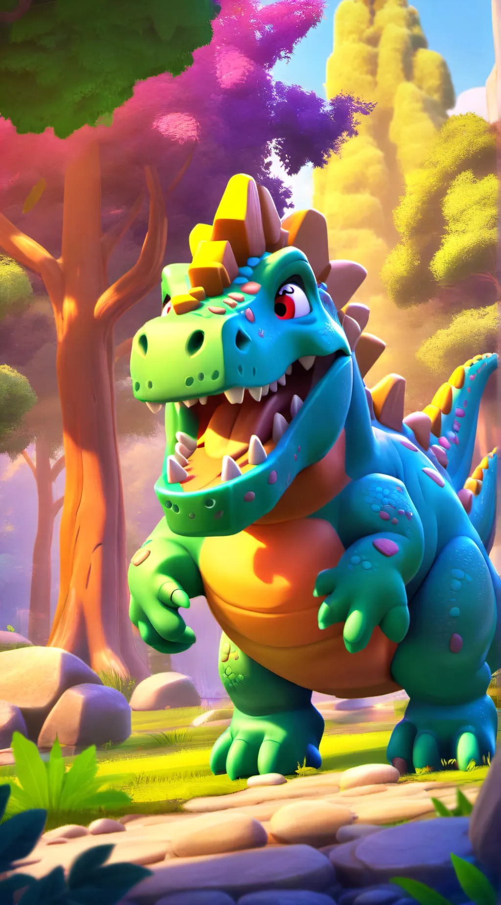 ai character: Stegosaurus 🦖 background