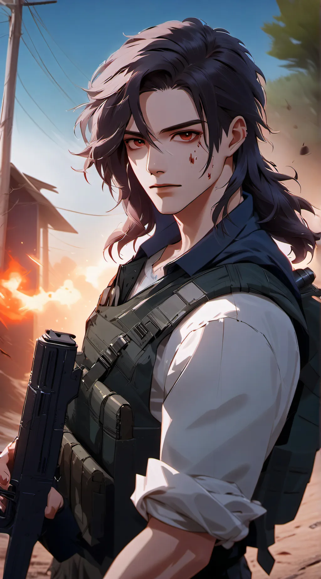 ai character: ASHER background