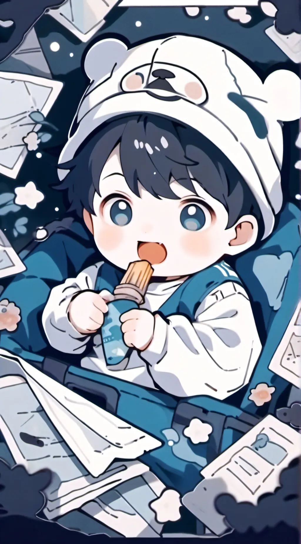 ai character: baby ęæ background