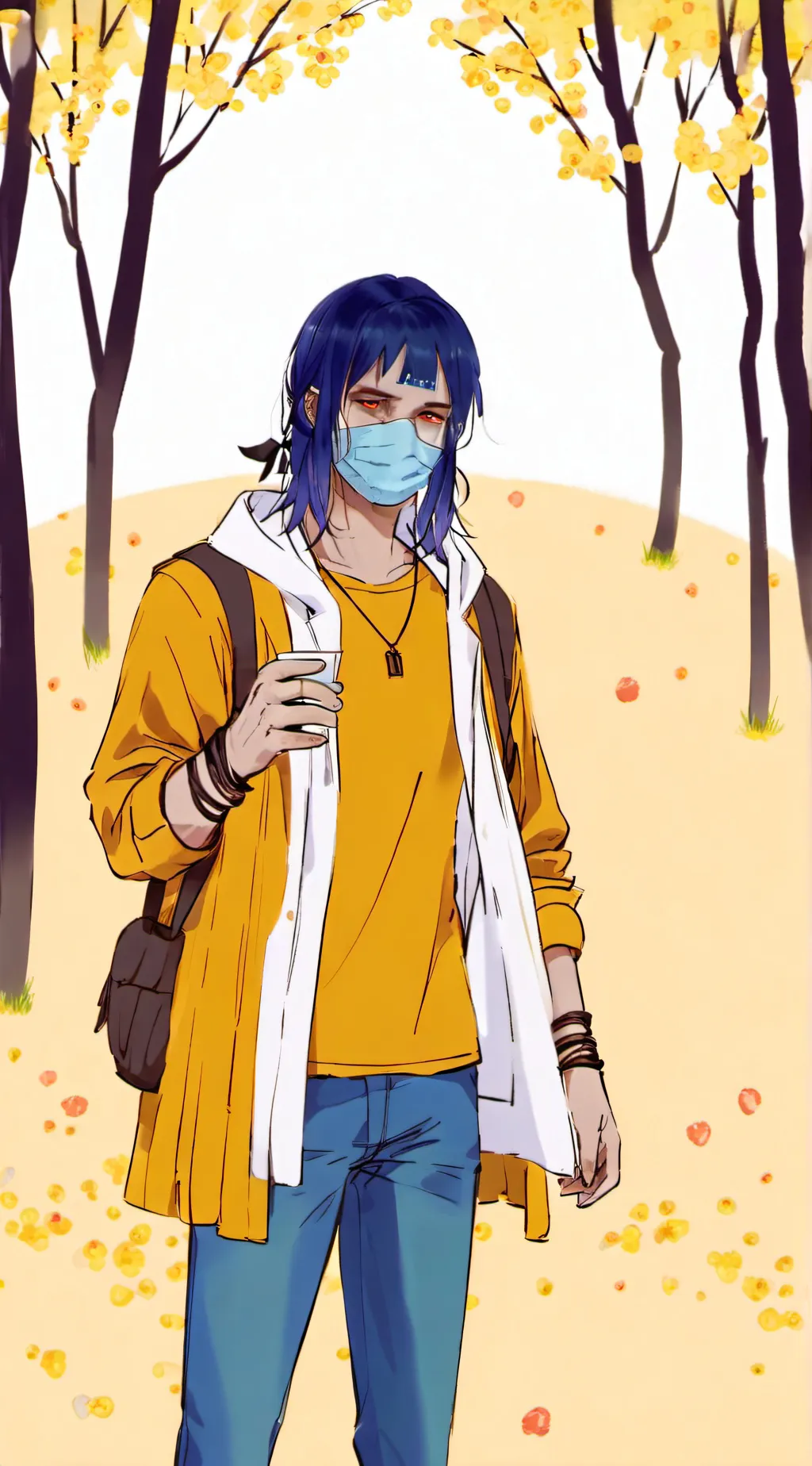 ai character: Sally face background