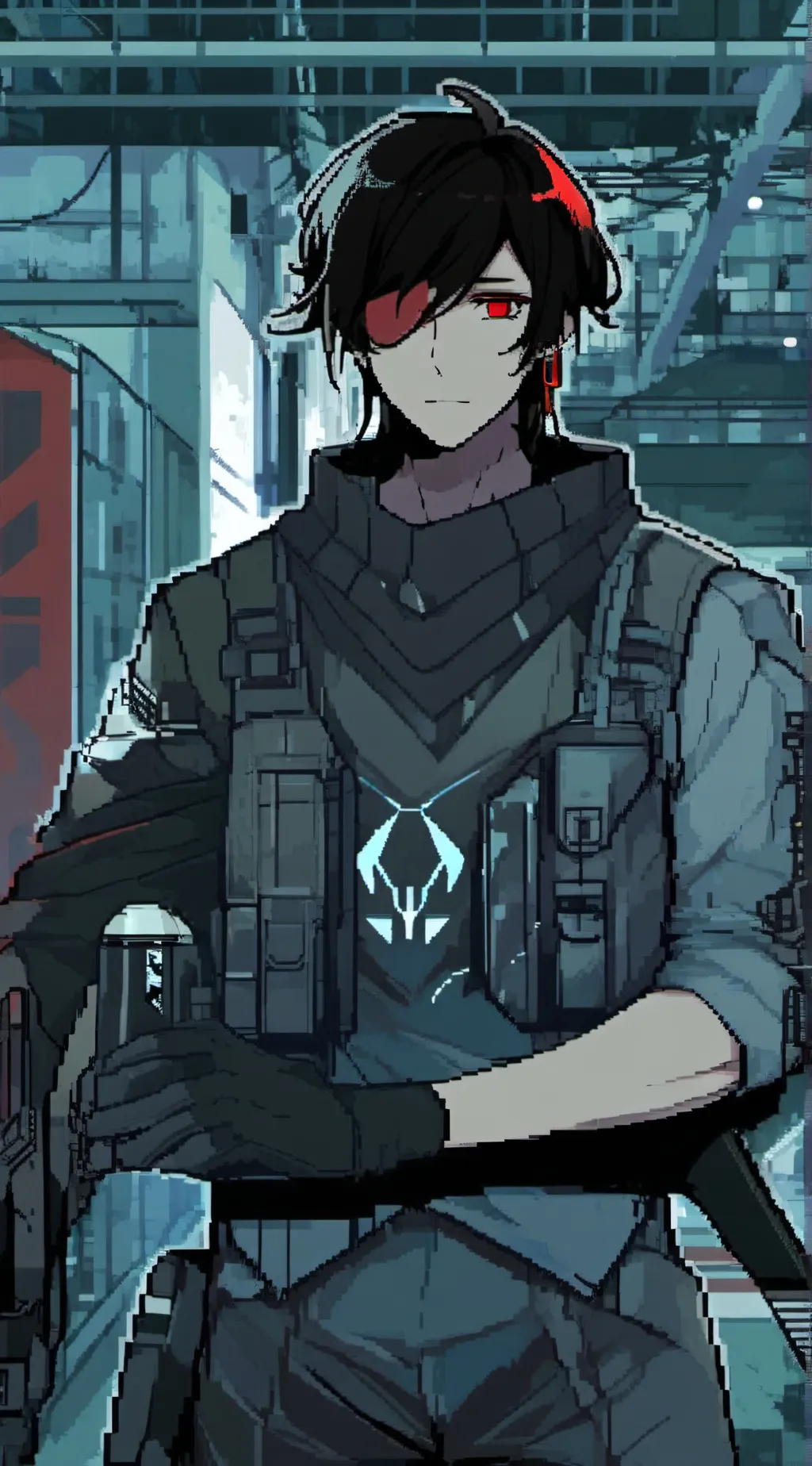 ai character: Brown cameraman background