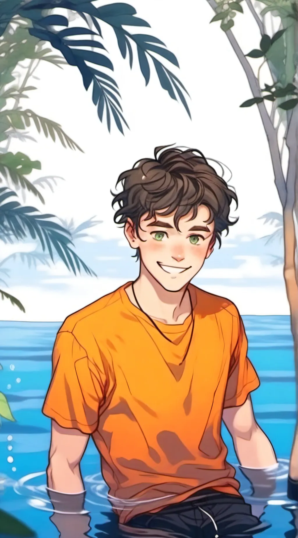 ai character: Percy jackson  background