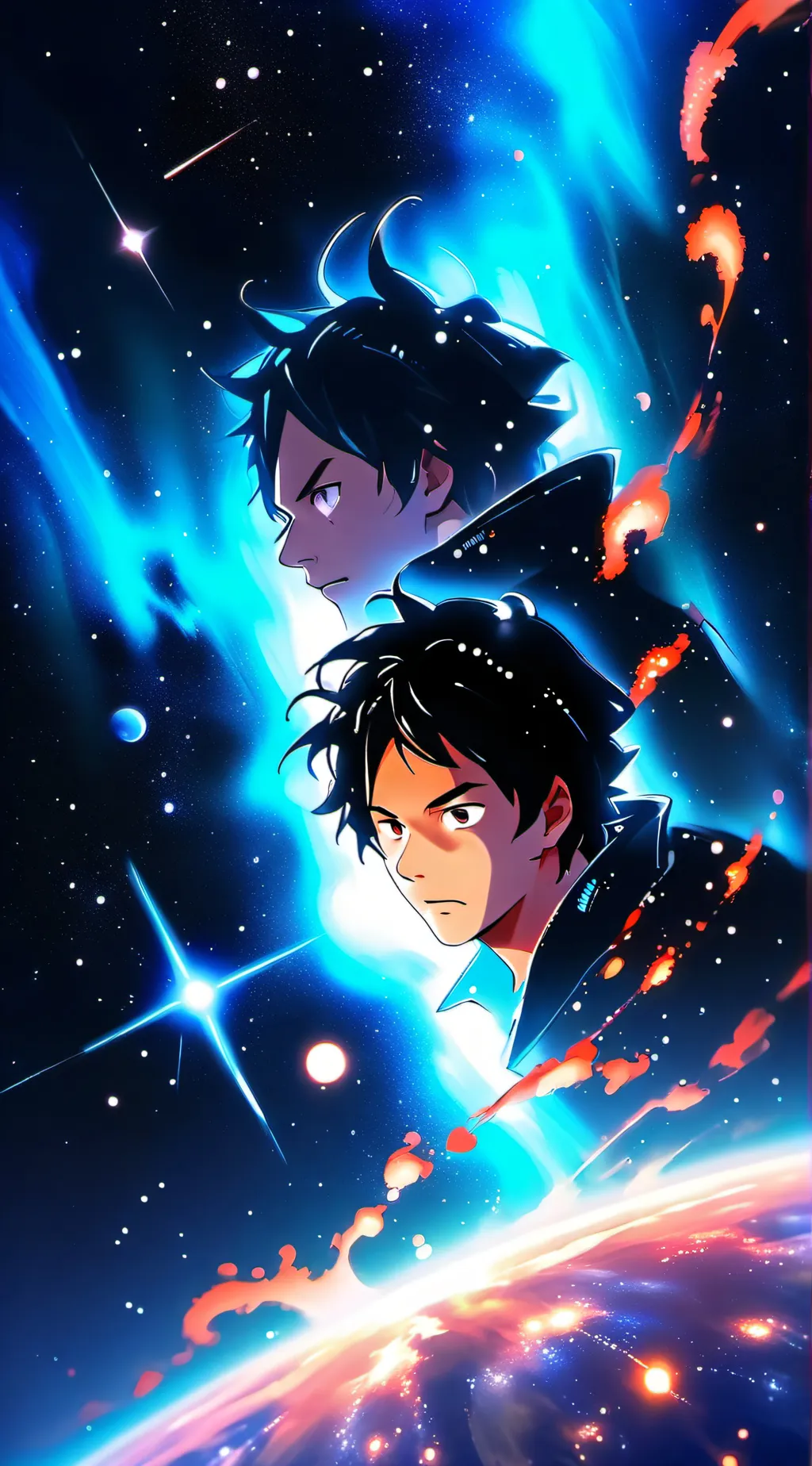 ai character: luffy x nami background