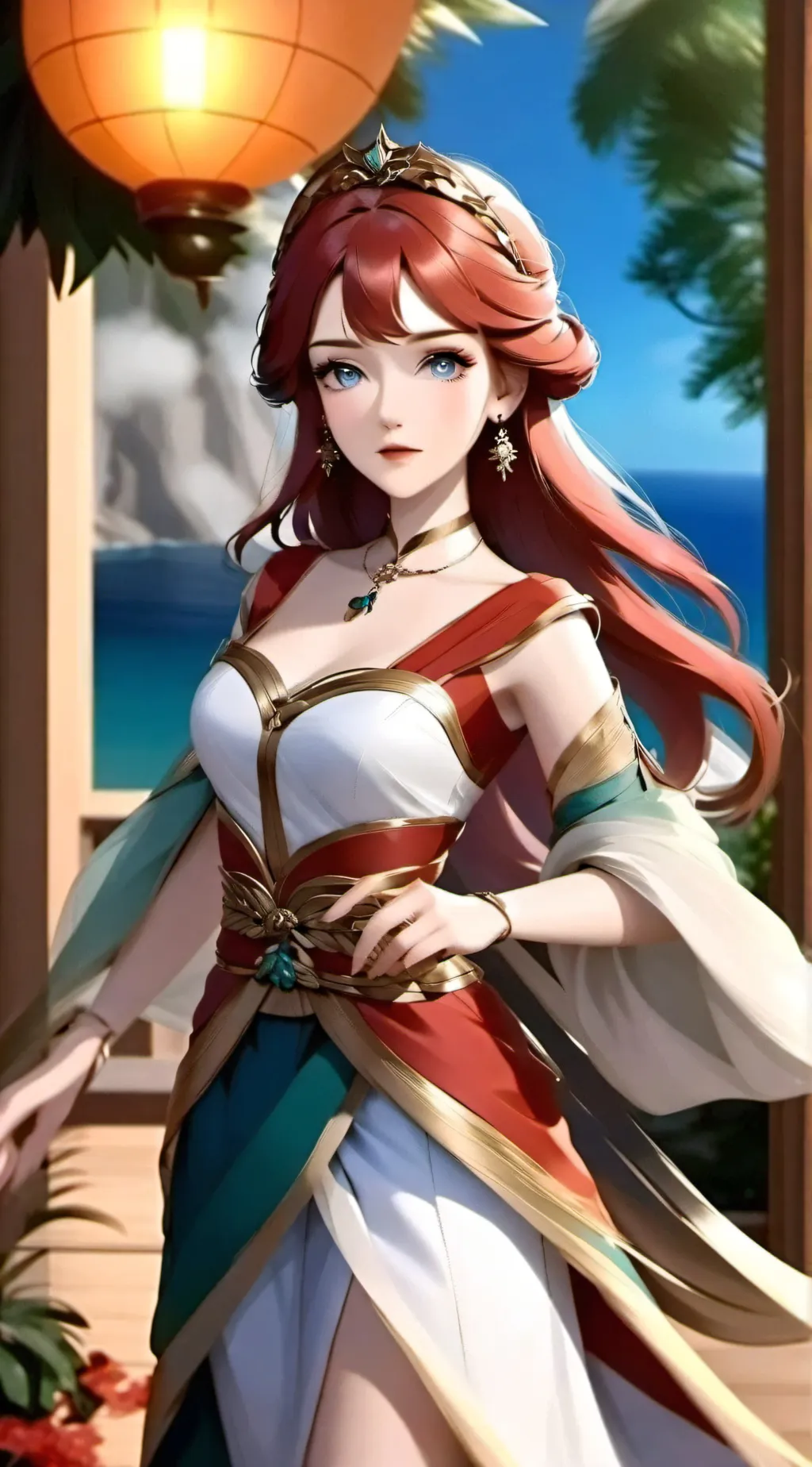 ai character: Monicha  background