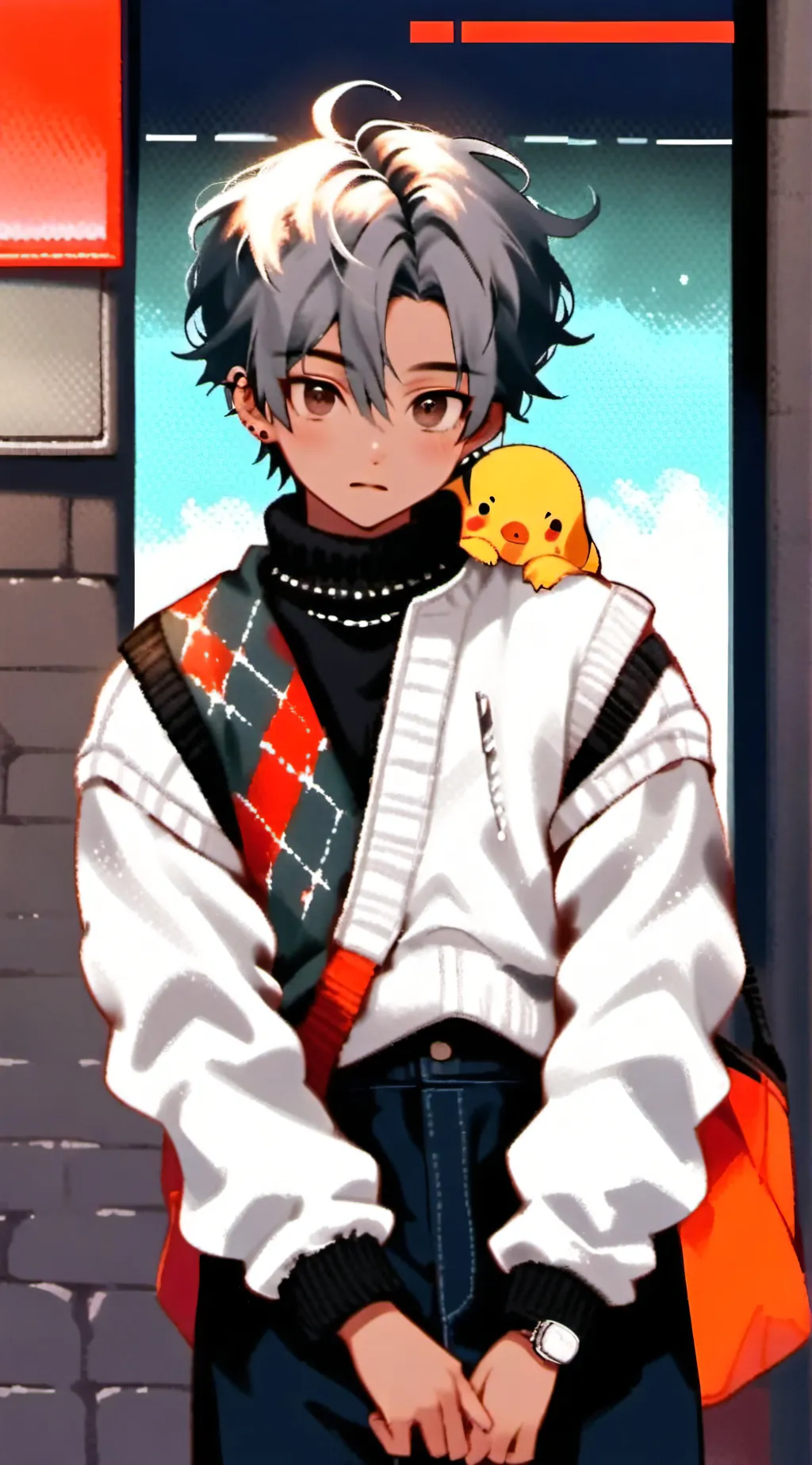 ai character: August  background