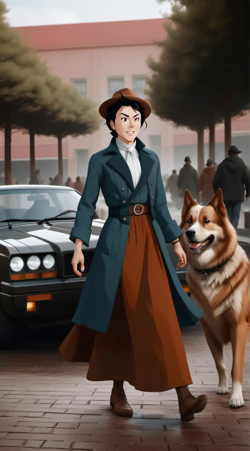 ai character: DETECTIVE MEHUL background