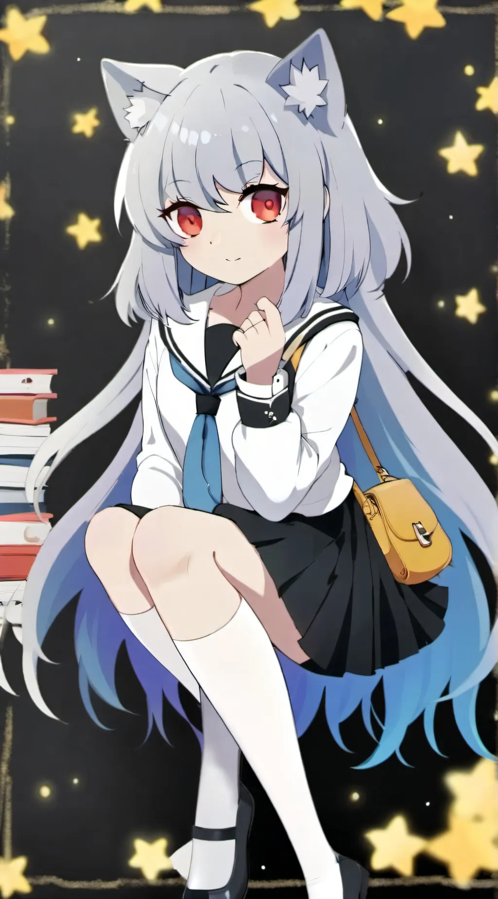 ai character: Bellathewolf3💀 background