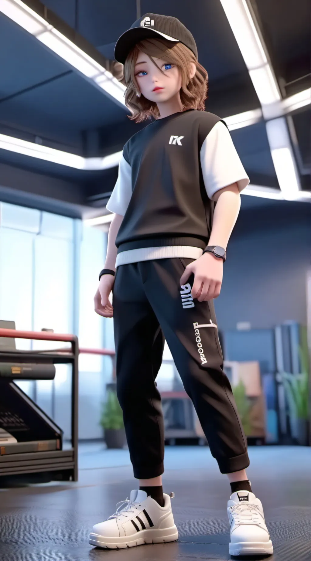 ai character: lunar  background