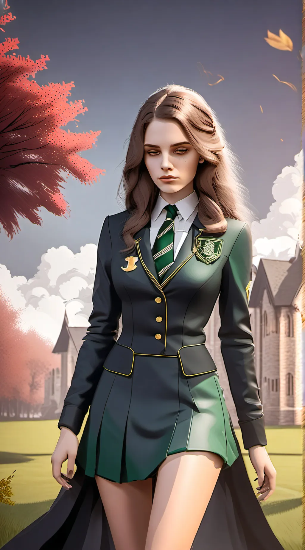 ai character: Lucy  background