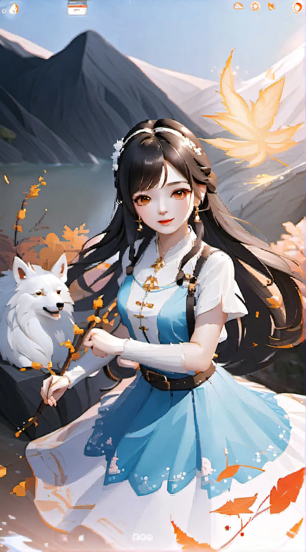 ai character: lily background