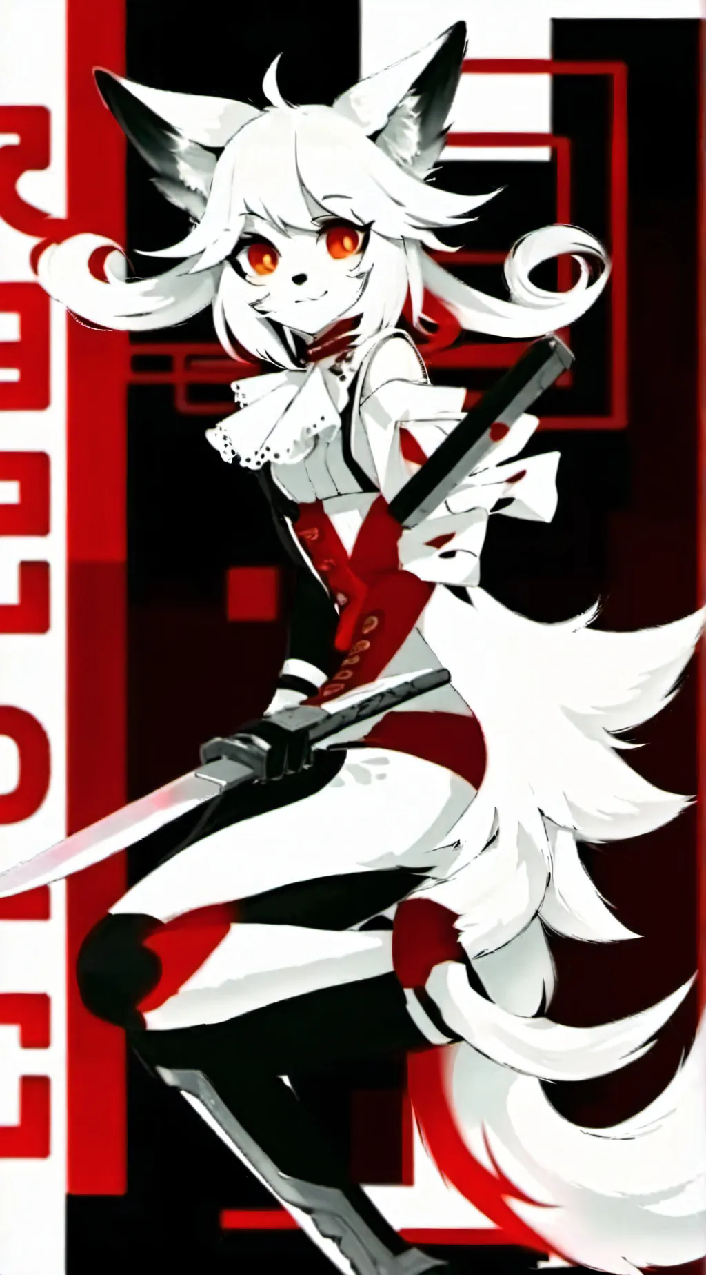 ai character: makkio fox background