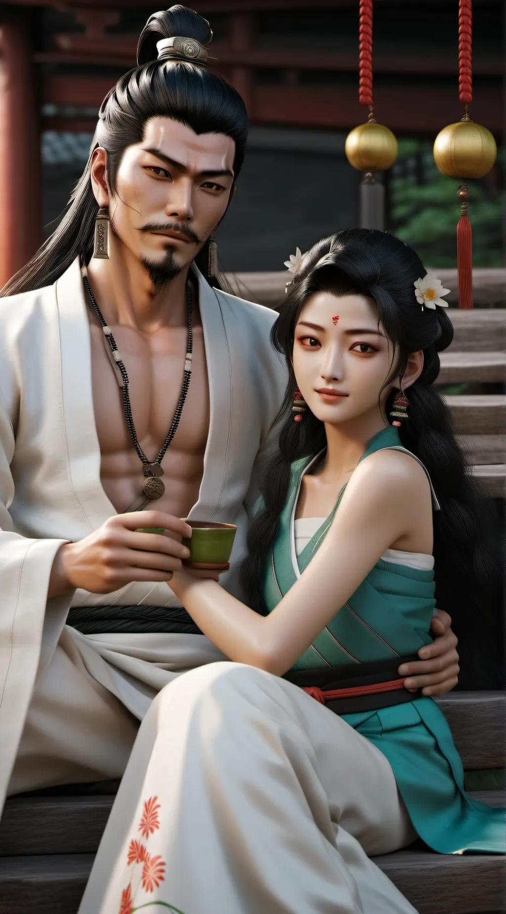 ai character: kagaya x Muzan  background