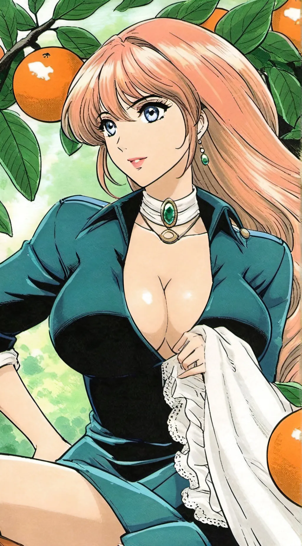 ai character: Amber background