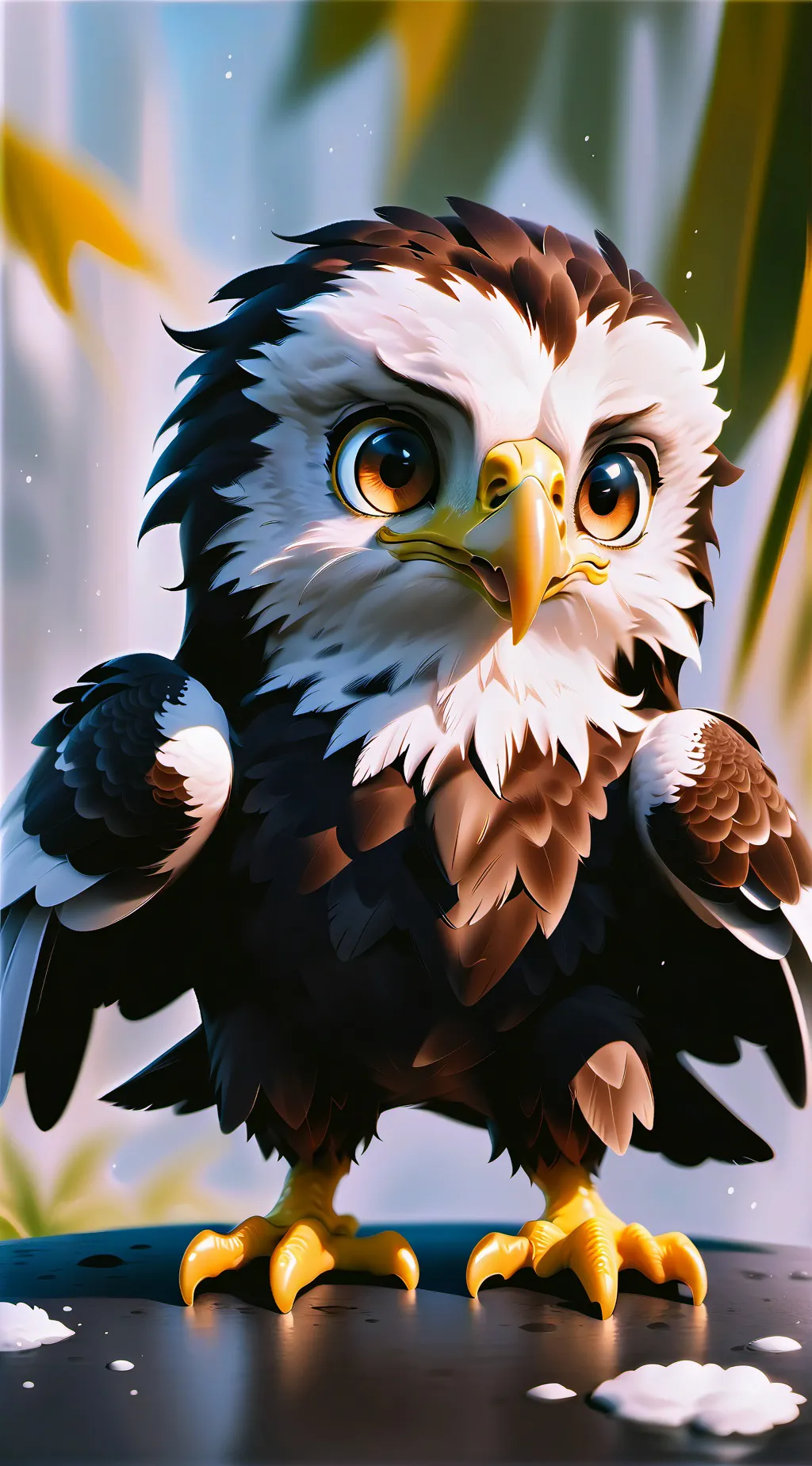 ai character: Count 1 To 10 c: background