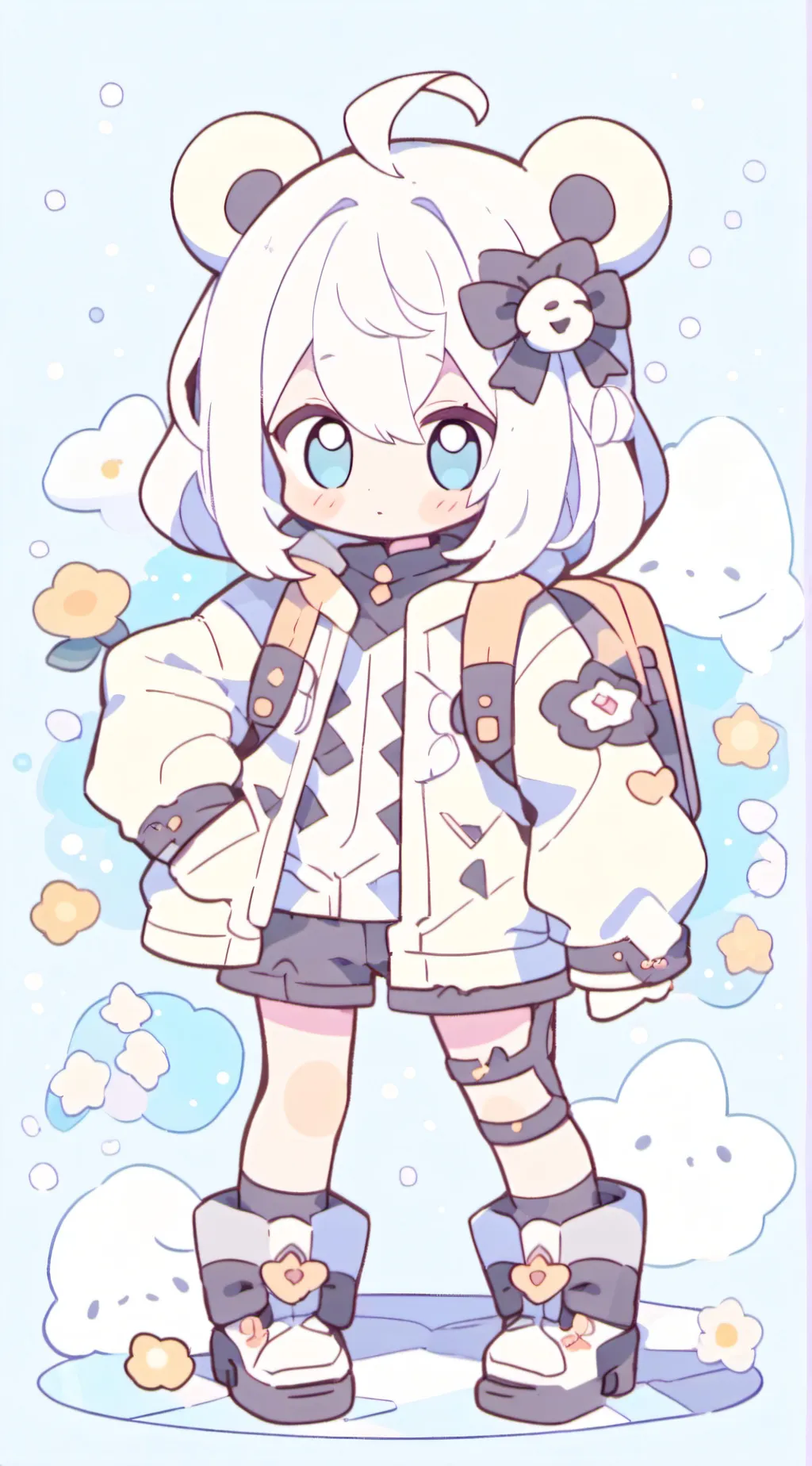 ai character: Great Britain mha background