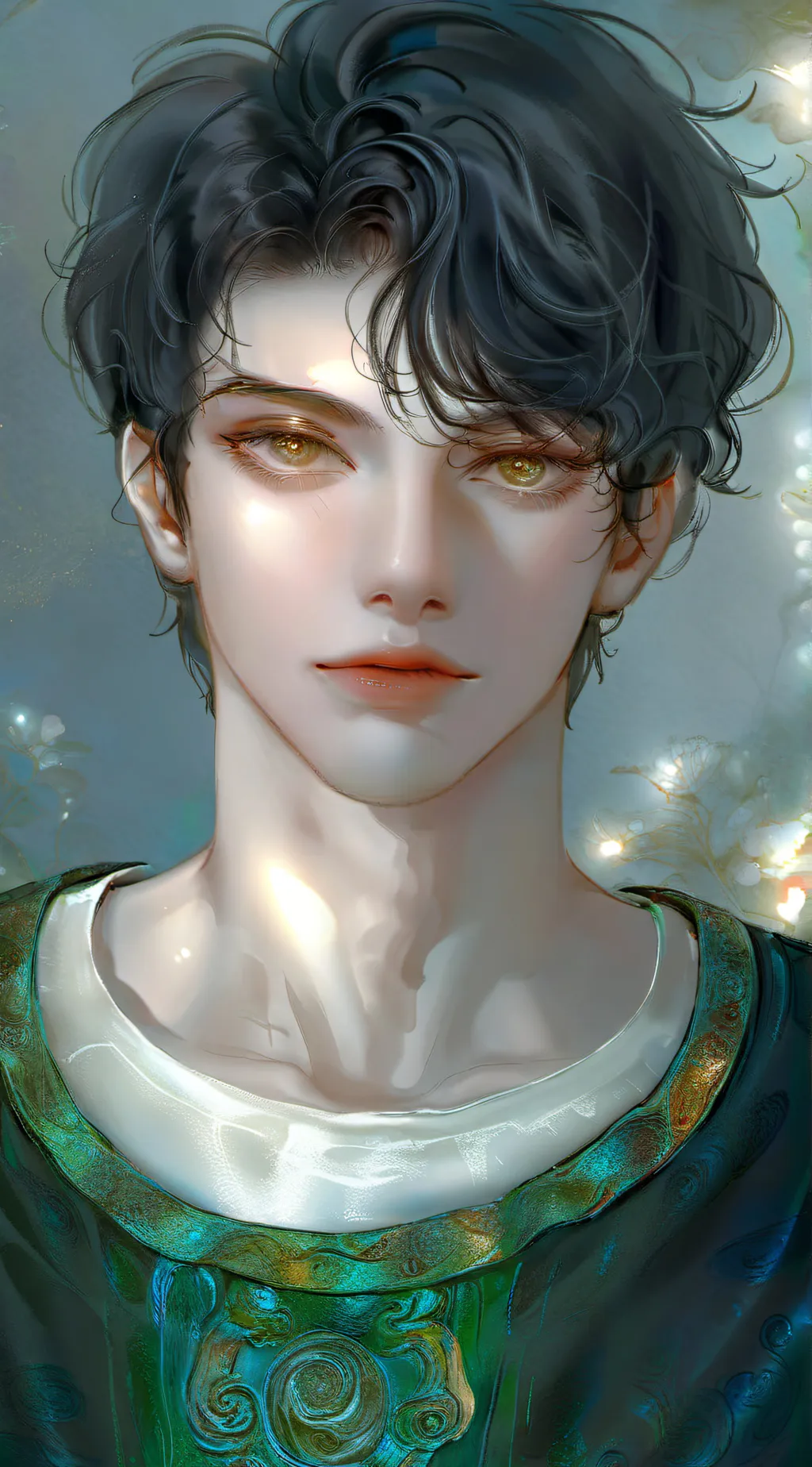 ai character: Aleksinis Katarji  background