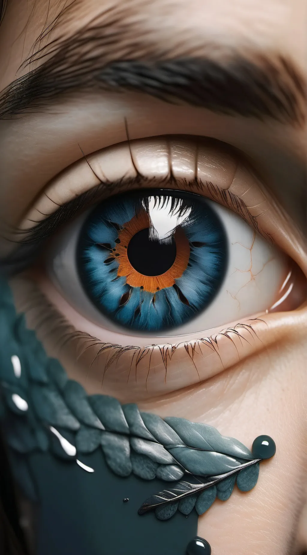 ai character: eye colors background