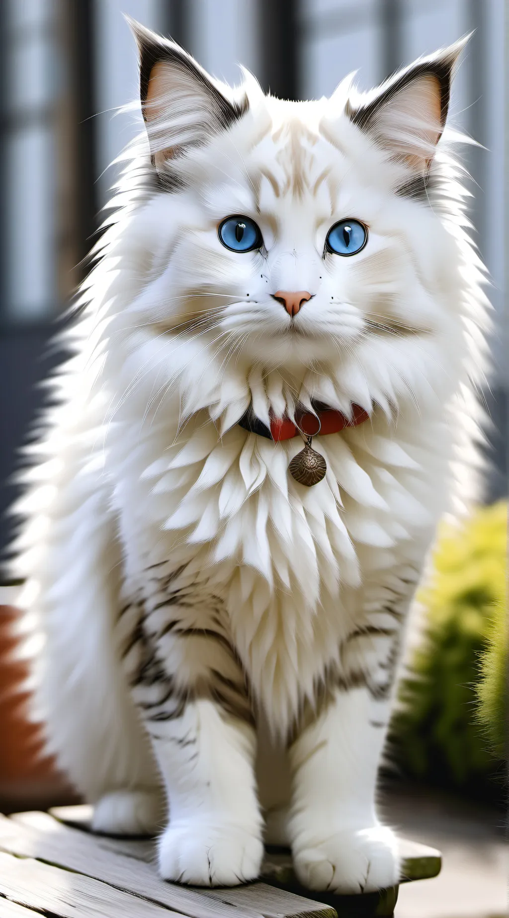 ai character: Snowflake background