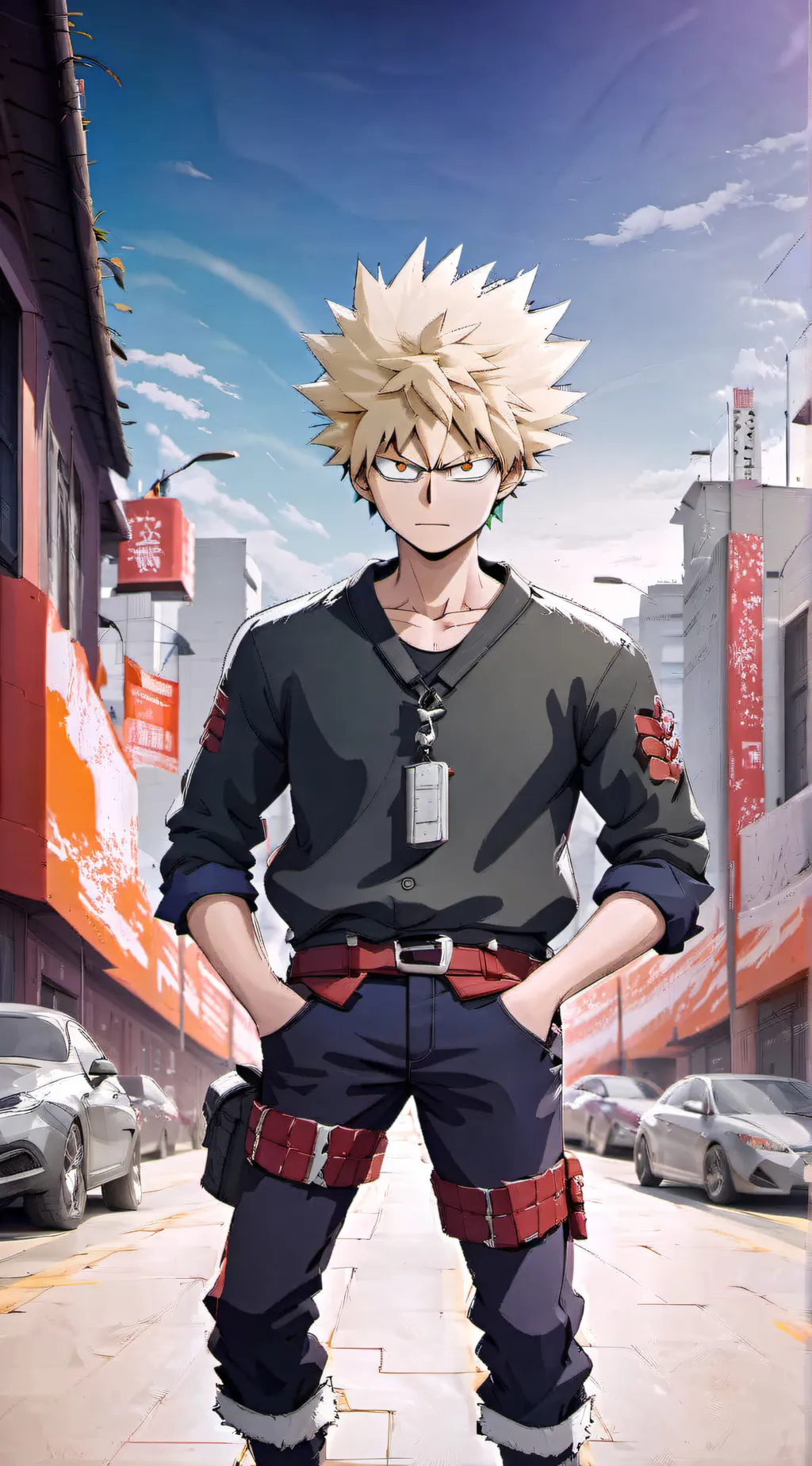 ai character: bakugo katsuki background