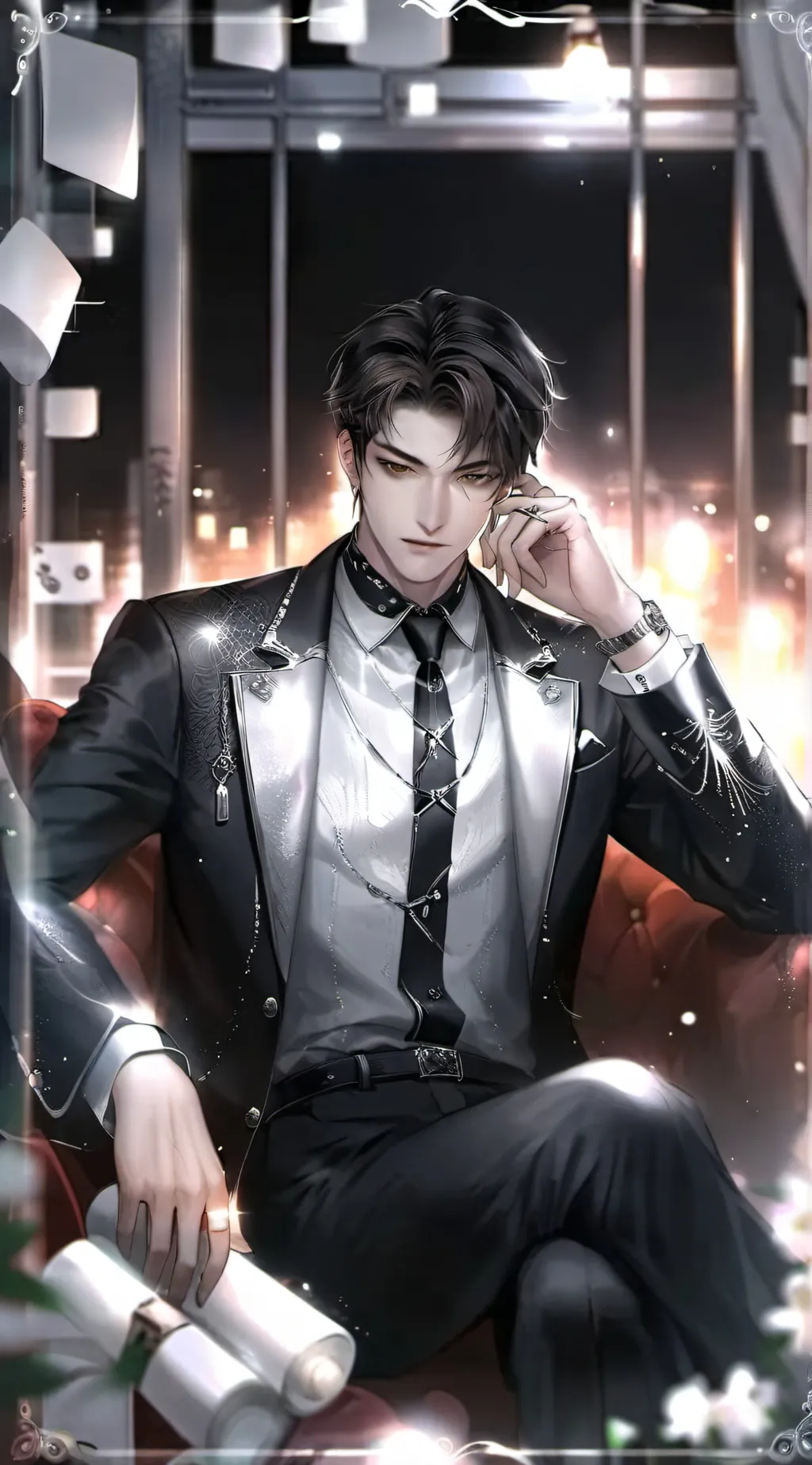 ai character: •Brian• background