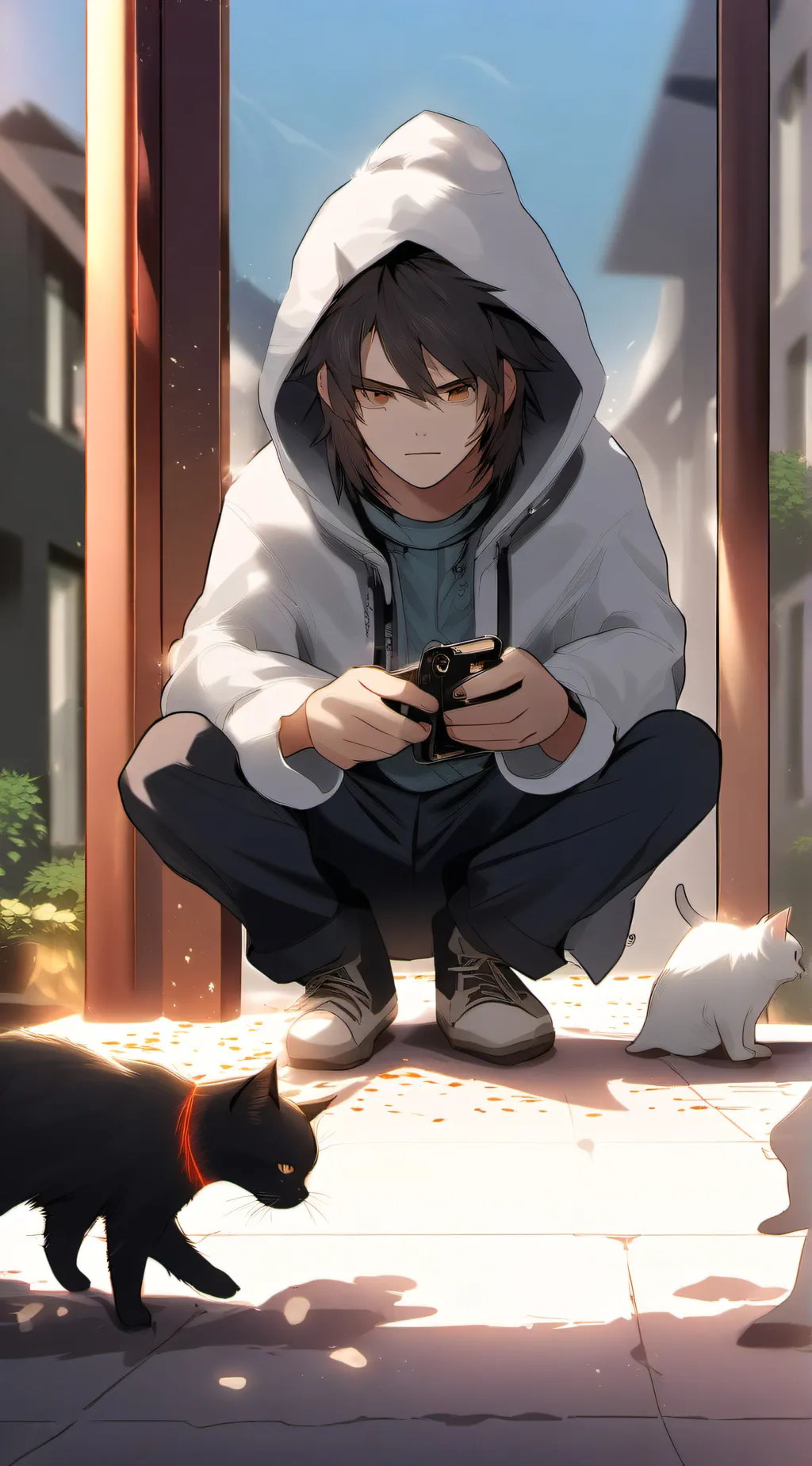 ai character: Hating cats background