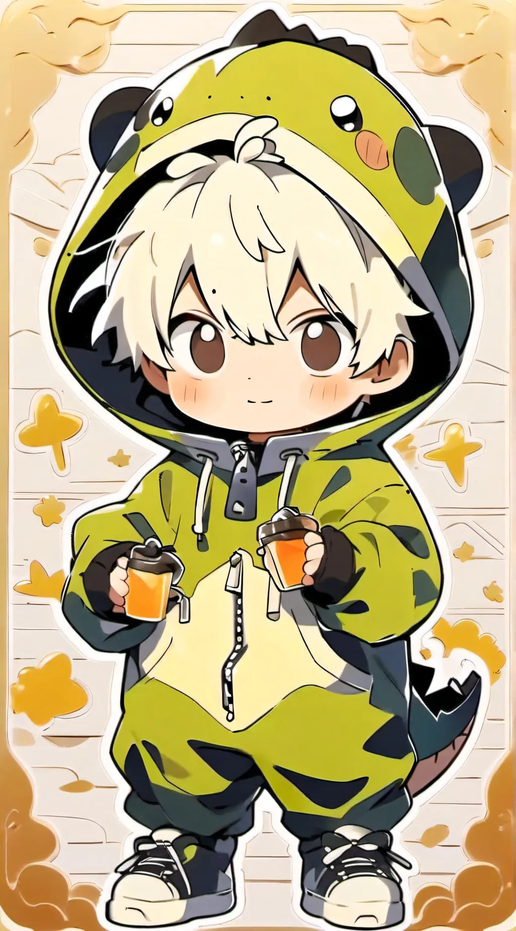 ai character: Cute baby  background