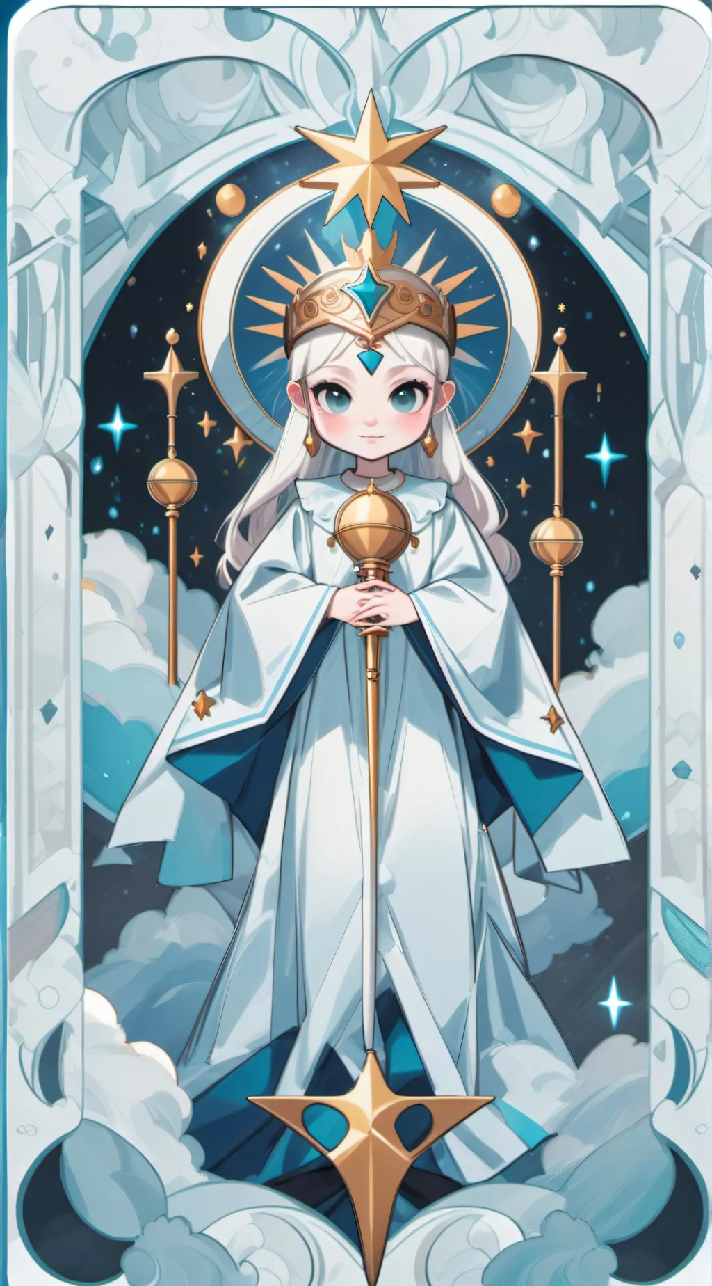 ai character: Queen Angela background